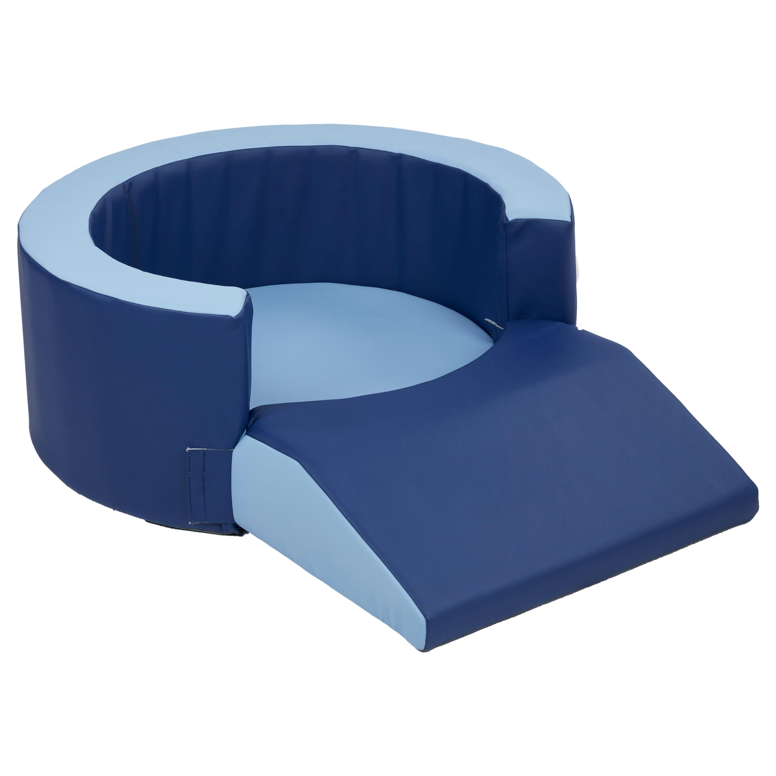 SoftScape Lil Personal Space Foam Retreat for Babies & Toddlers - Navy/Powder Blue | Cozy Safe Play Area for Reading, Snacking & Relaxing | Perfect for Nursery, Daycare & Home Playrooms