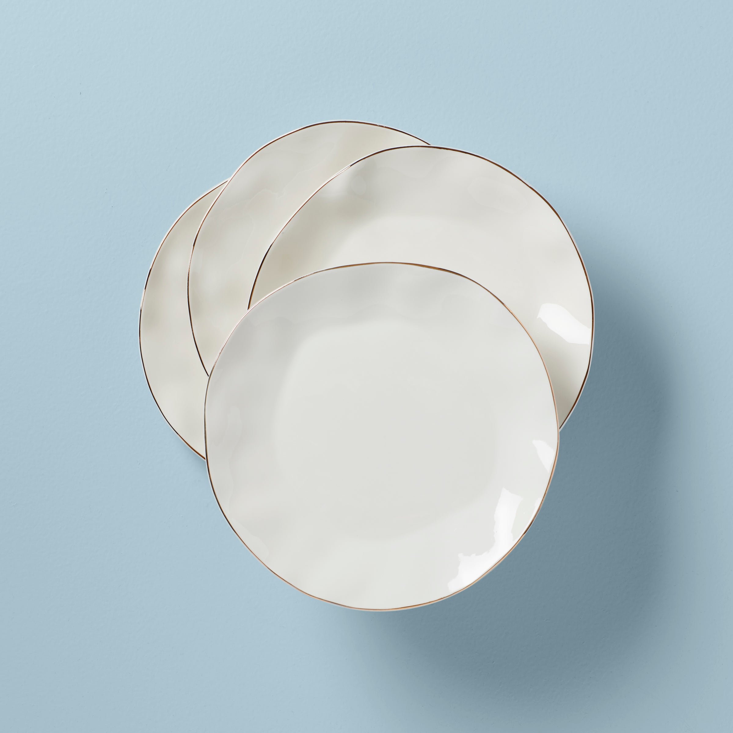 Premium Blue Bay White Dinner Plates Set of 4 - Elegant Porcelain Plates for Fine Dining, Restaurants & Home Entertaining