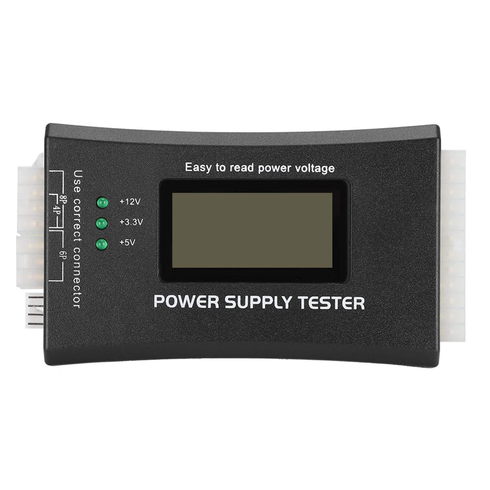 20/24 Pin LCD ATX BTX ITX TFX Power Supply Tester with Buzzer Alarm - PC Computer Diagnostic Tool for Host Inspection & Maintenance | Ideal for Tech Repair Shops & Home Computer Builders