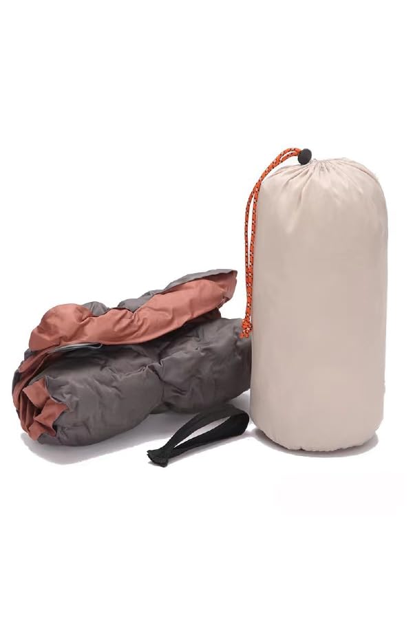 BISONBERG 3D Automatic Pillow for Camping & Travel - Ergonomic Neck Support Pillow for Airplane, Car, Office & Outdoor Use - Portable Travel Accessory with Carry Bag - Perfect for Long Flights, Road Trips & Camping