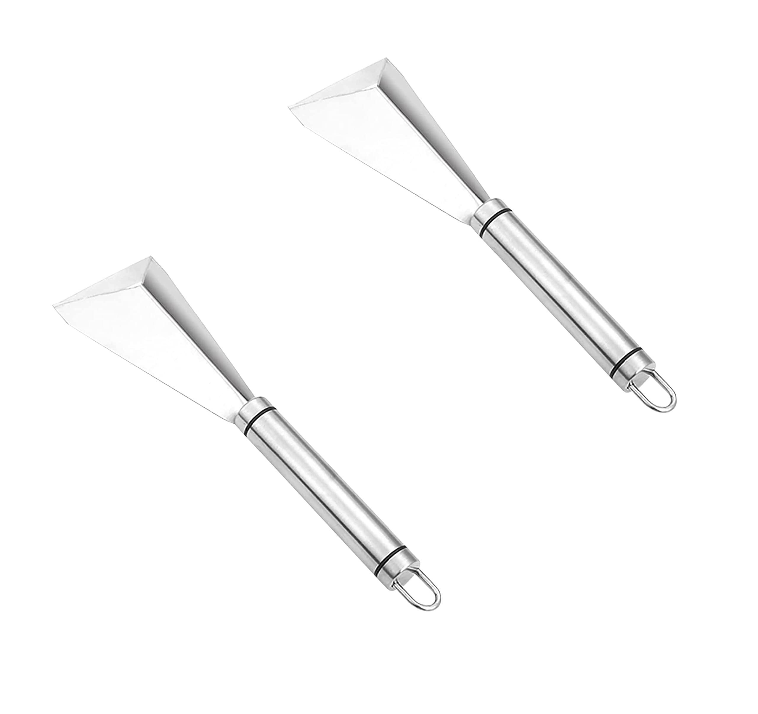2-Piece Stainless Steel Fruit & Vegetable Carving Knife Set - Professional DIY Triangle Shaped Carving Tools for Fruit Platter Decoration, Kitchen Accessories | Perfect for Party Food Presentation, Culinary Arts & Home Cooking