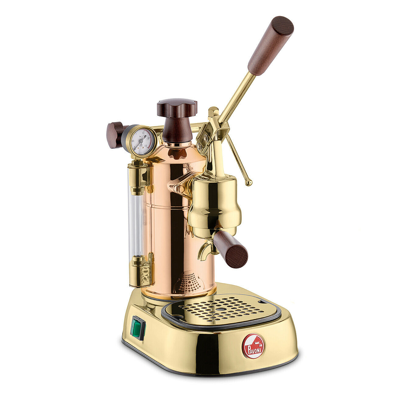 La Pavoni Professional Espresso Machine - Premium Copper & Brass Finish - Perfect for Home Baristas & Coffee Shops