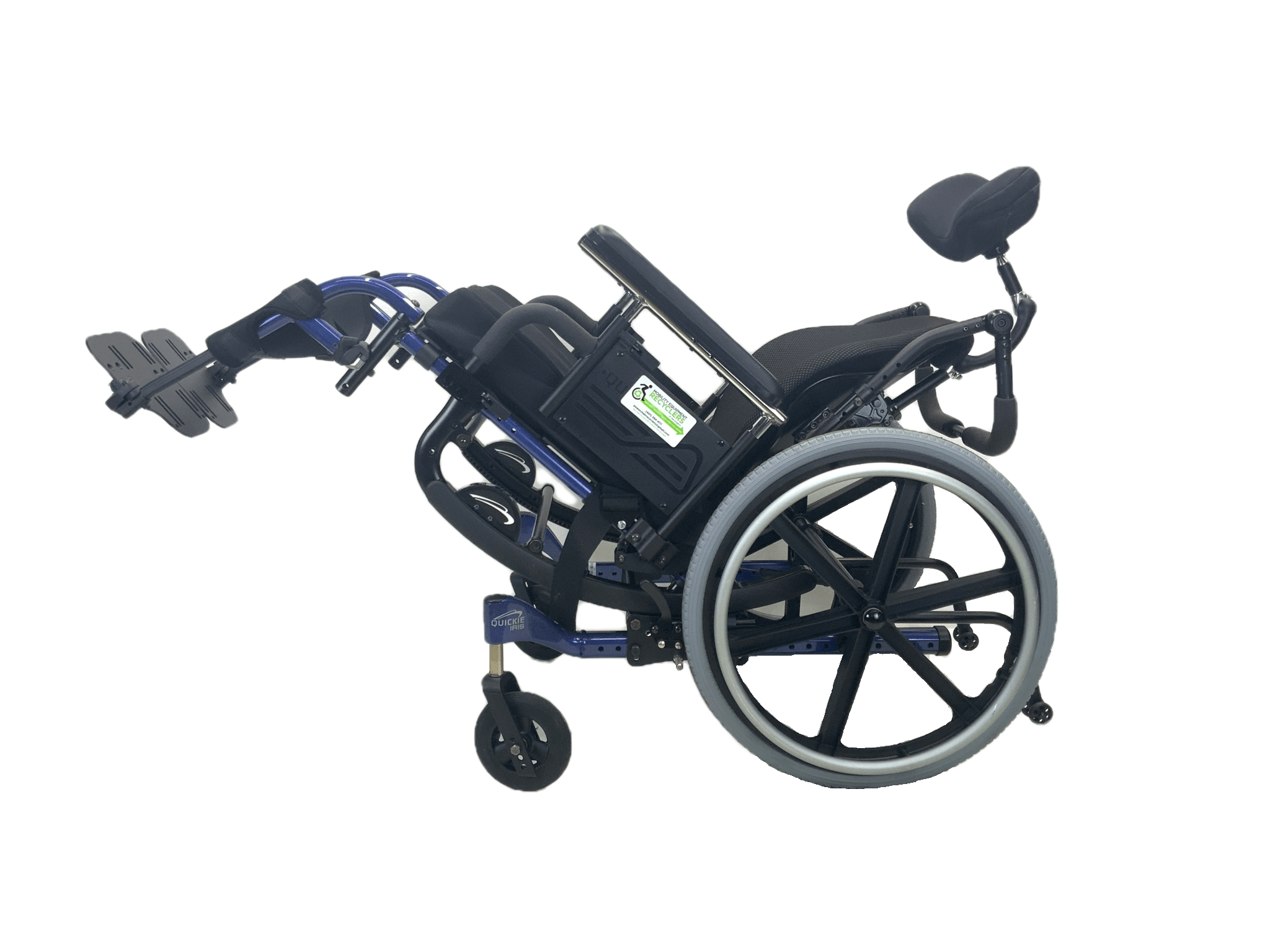 Like New Quickie Iris Tilt In Space Manual Wheelchair - 18