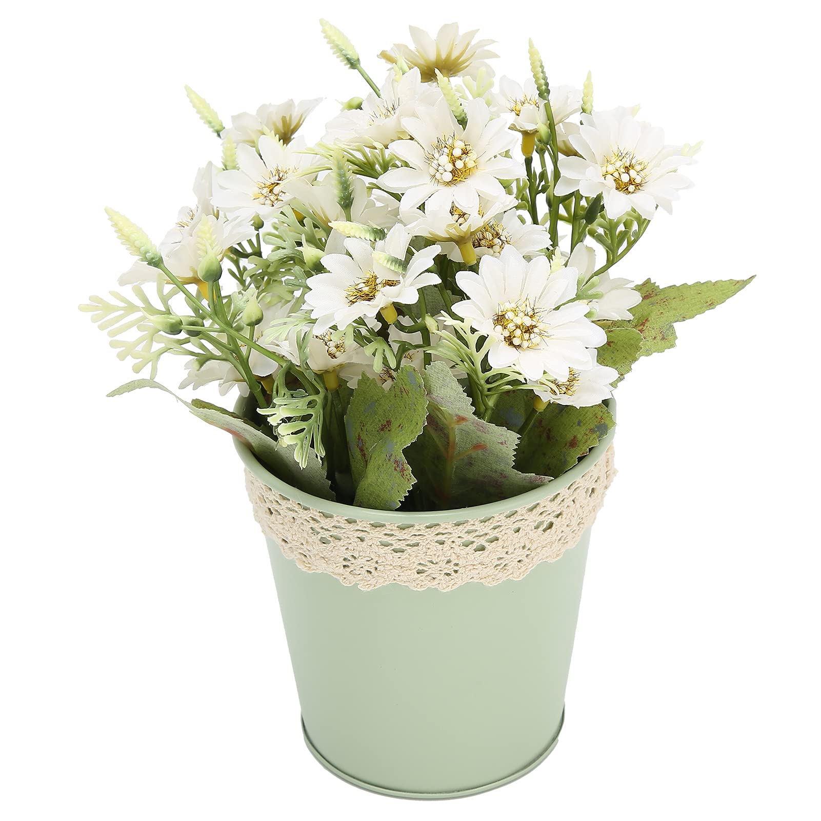 Artificial Potted Daisy Bonsai Plant - Realistic Fake Flower in White Pot for Home, Wedding & Party Decor | Perfect for Table Centerpieces, Office Desk & Indoor Greenery