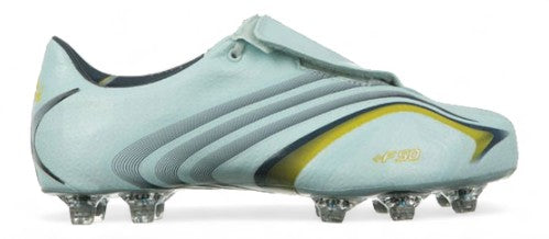Adidas F50.6 Tunit SG Soccer Cleats - White & Yellow Football Boots for Firm Ground - Lightweight Performance Shoes for Professional & Amateur Players on Natural Grass Fields