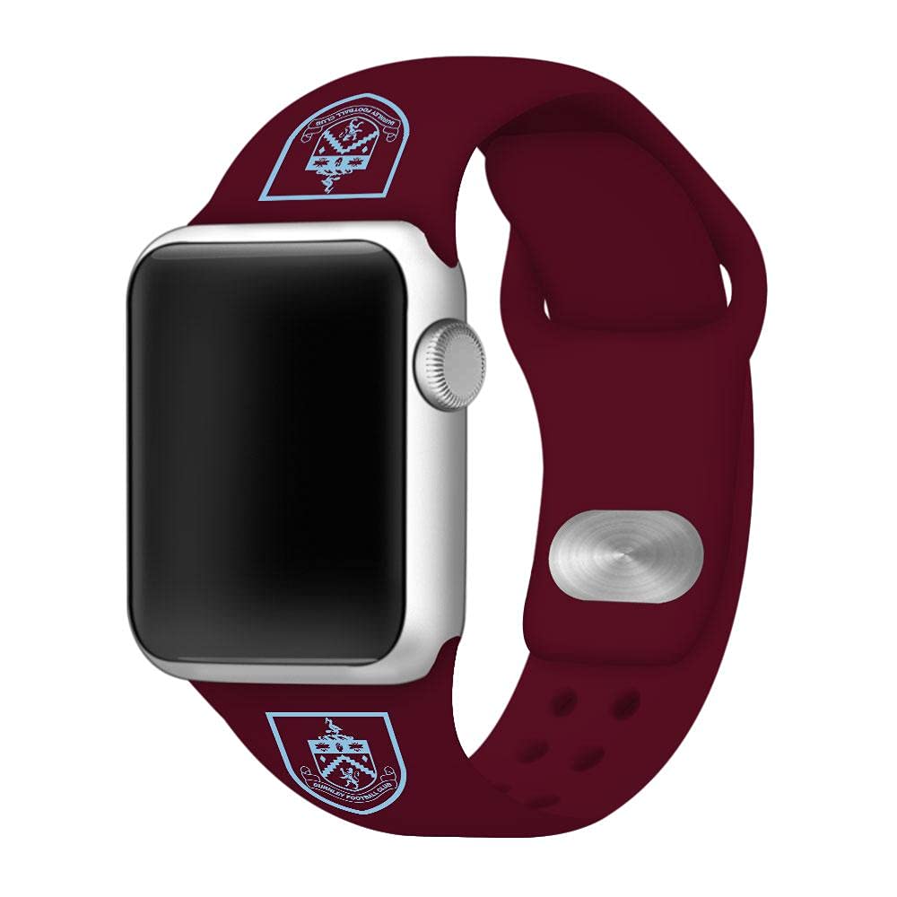Burnley FC Silicone Sport Band for Apple Watch - Durable, Comfortable & Lightweight Fitness Tracker Strap - Perfect for Workouts, Running & Football Games