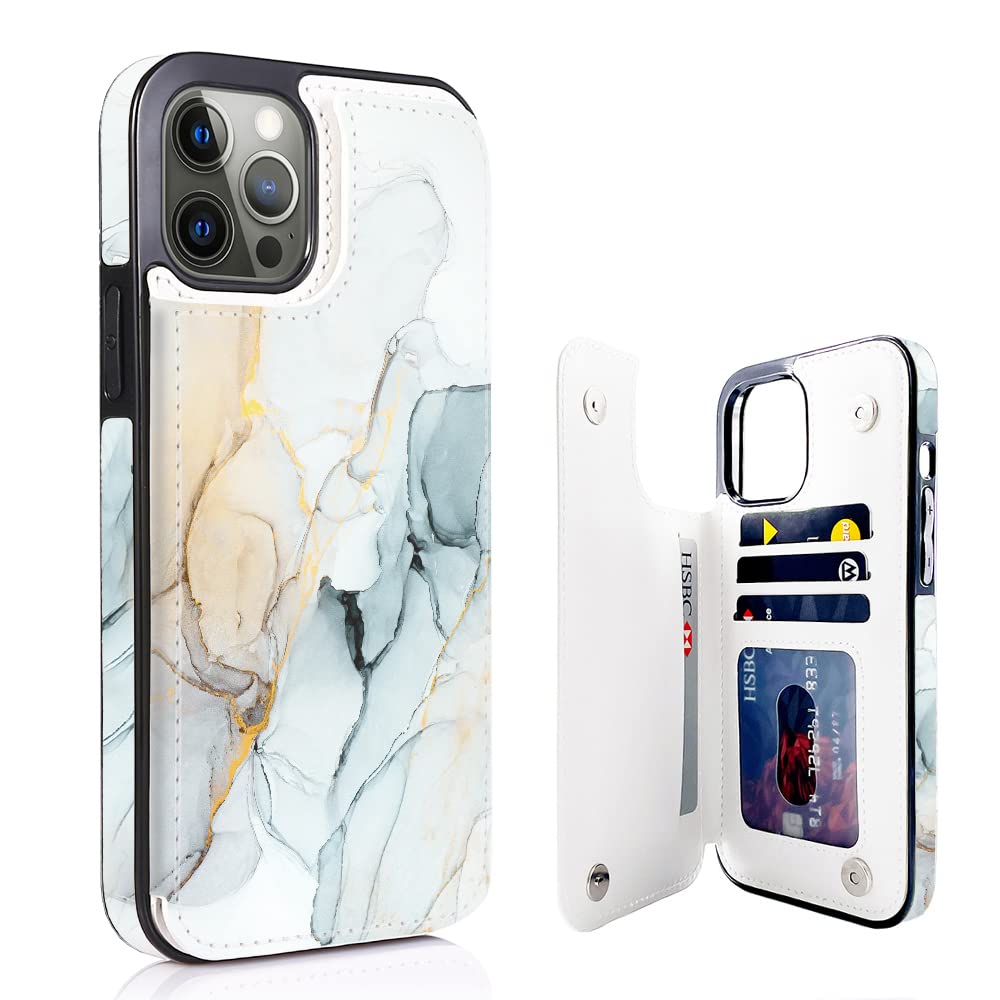 uCOLOR Flip Leather Wallet Case for iPhone 12 Pro Max 6.7