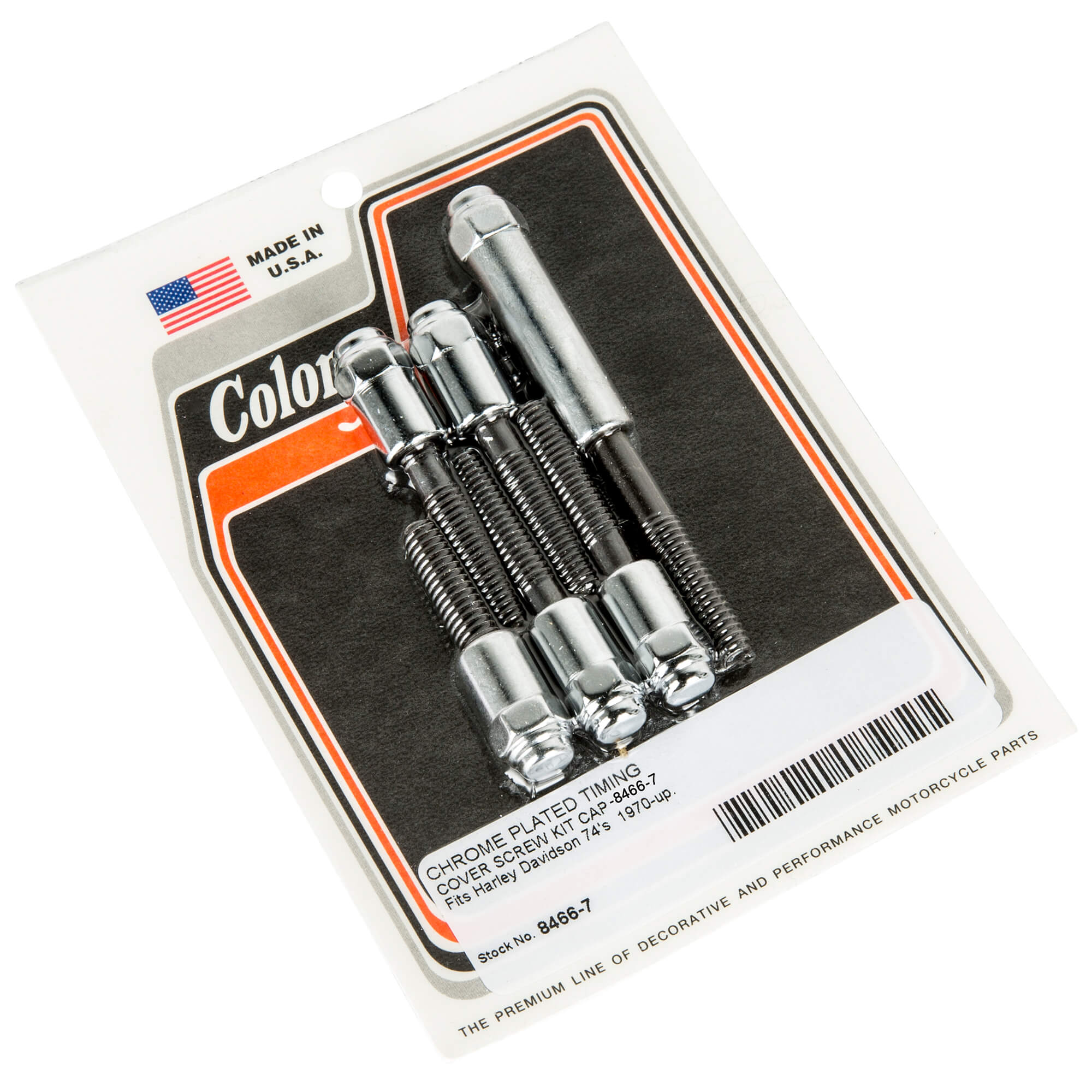 Harley Davidson 74s 7 Timing Cover Cap Screw Kit - Chrome Plated Replacement Parts for Motorcycle Engine Repair & Maintenance