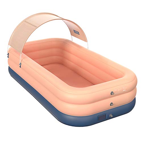 **Yannaky Automatic Inflatable PVC Swimming Pool for Kids - Wireless, Portable, Outdoor Baby Pool with Shade Cover - Perfect for Backyard, Garden, and Beach Fun**