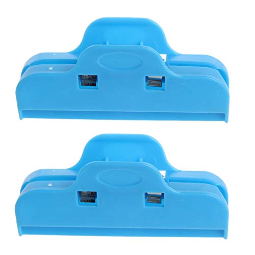Ochoos 2-Pack Plastic Food Storage Bag Clips - Airtight Seal for Snacks, Chips, Cereal & More - Perfect for Kitchen, Pantry, Travel & Picnic Organization