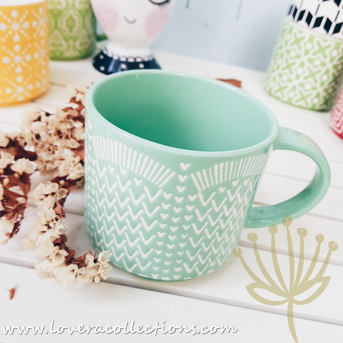 50% Off + Buy 1 Get 1 Free - Cute Green Heart Shaped Coffee Mug - Perfect for Valentine's Day Gifts, Couples, and Cozy Home Decor