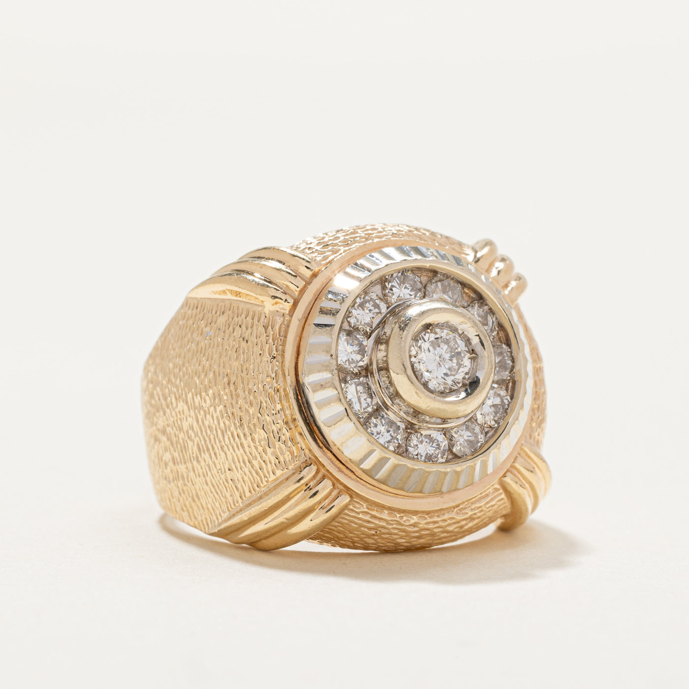 Exquisite Diamond Halo Cocktail Ring | 0.81ctw Gorgeous Wedding Engagement Ring | Size 9.5 | Perfect for Anniversary, Proposal & Special Occasions