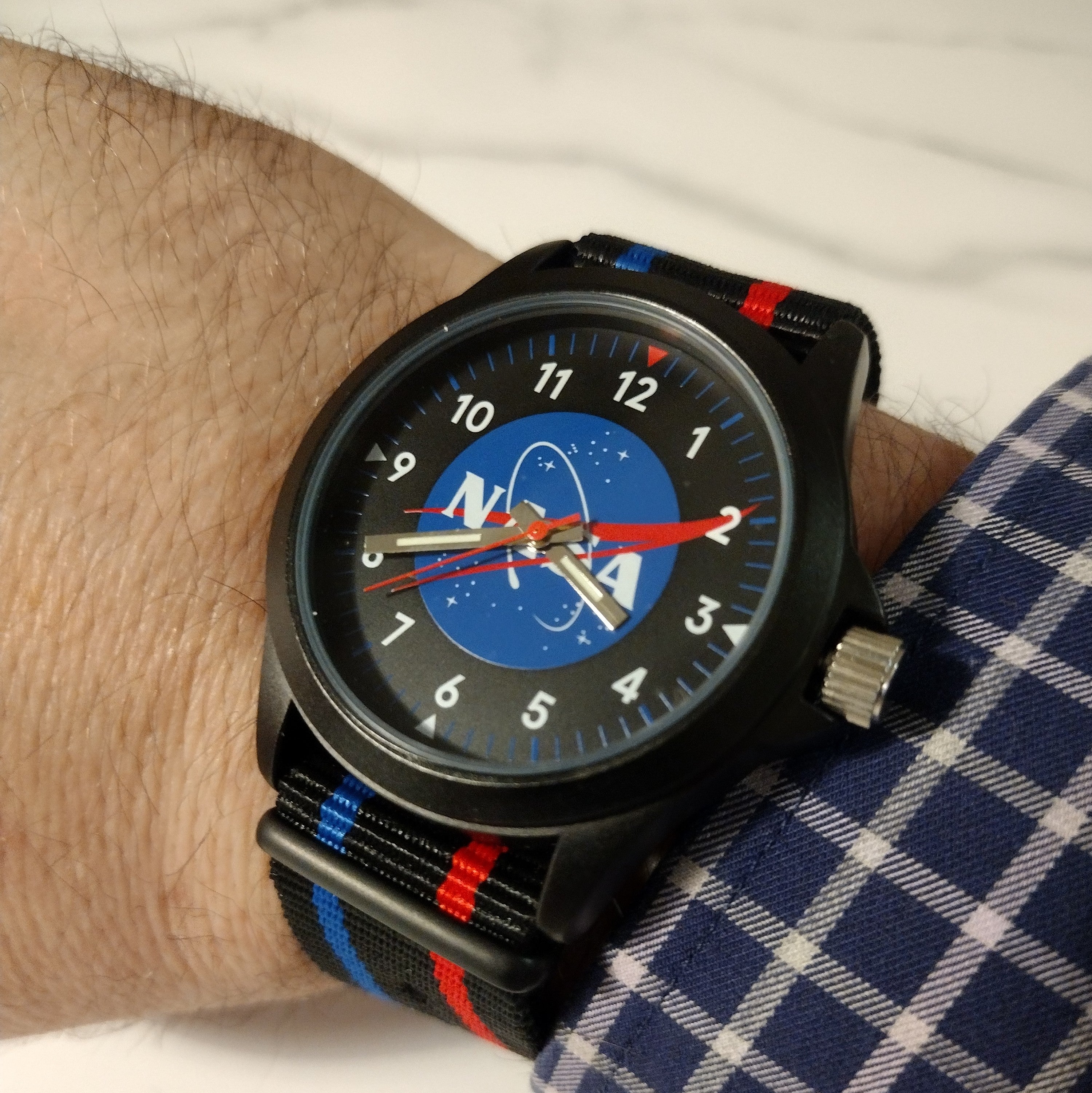 NASA Logo Watch - Official NASA Meatball Design Men's & Women's Wristwatch - Perfect for Space Enthusiasts & STEM Professionals
