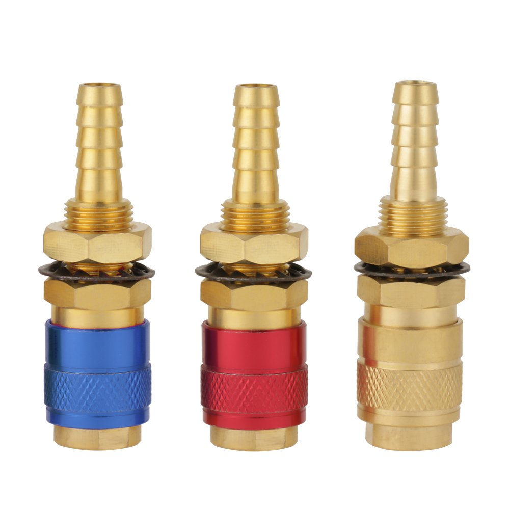 3pcs 8mm TIG Welding Quick Connector Adapter for Torch - Welding Equipment Accessories