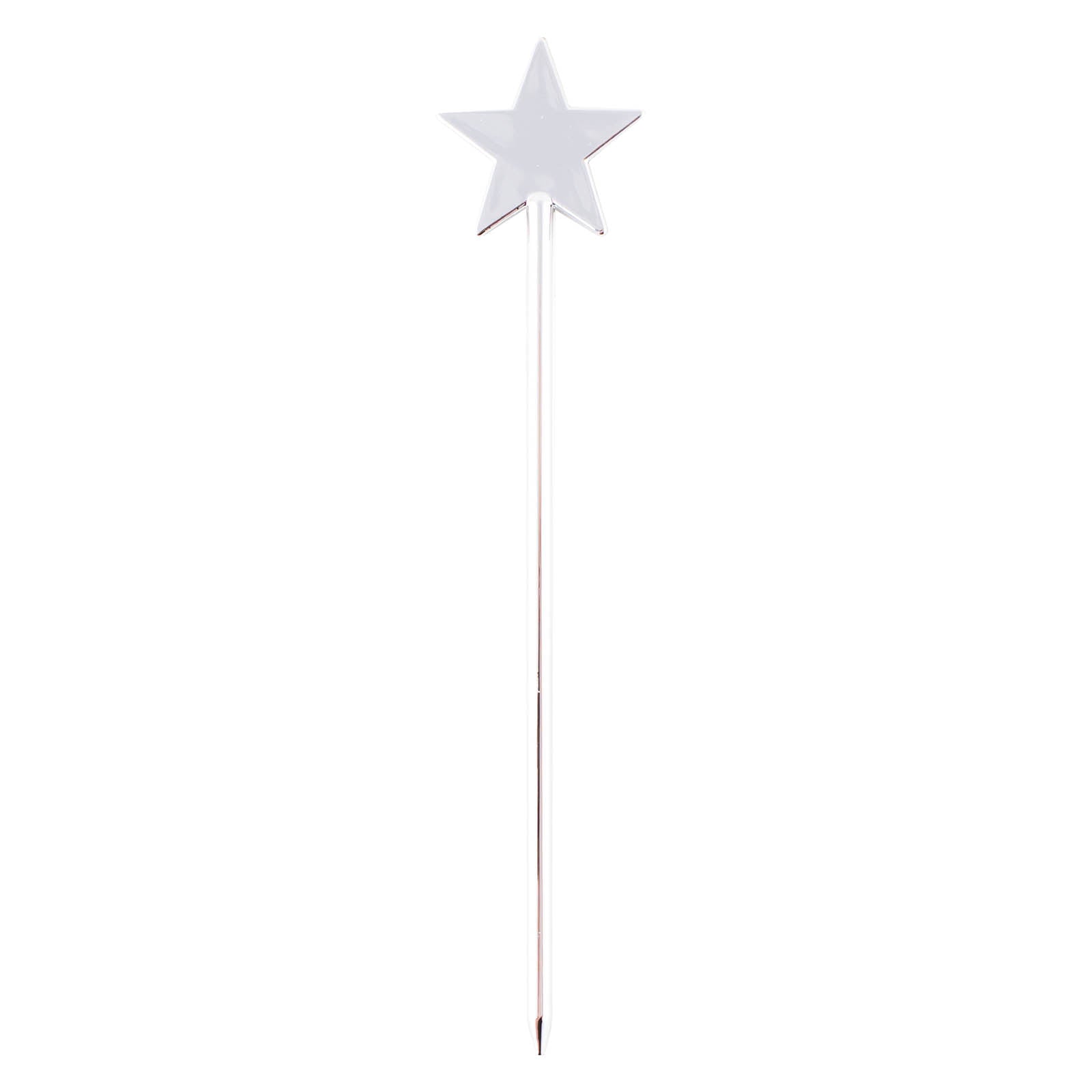 BarConic® Chrome Plated Star Cocktail Picks - 100 Pack | Elegant Drink Garnish for Cocktails, Martini, Beverage & Party Decor | Perfect for Home Bars, Weddings & Special Events