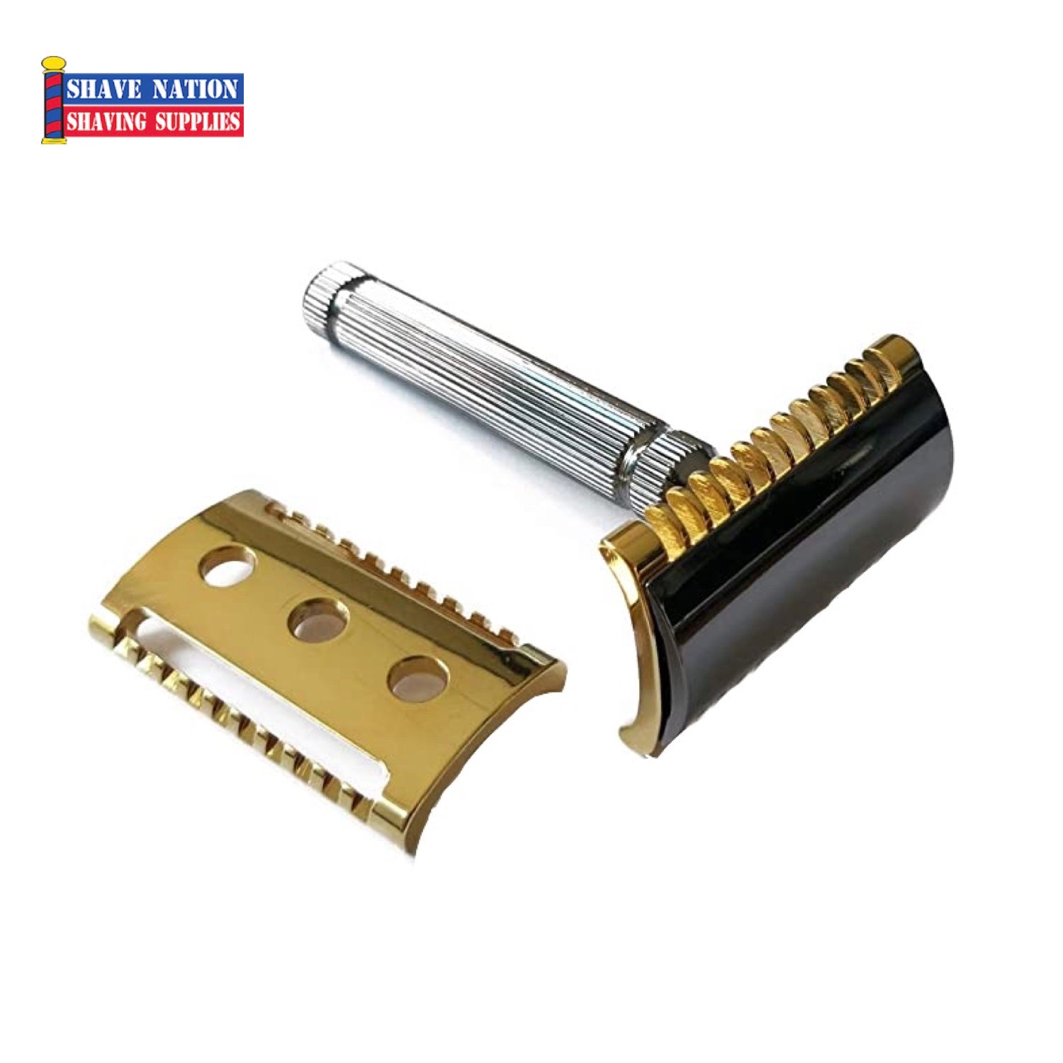 Fatip Piccolo Safety Razor - Open & Closed Comb Double Edge Razor for Men | Perfect for Wet Shaving & Travel Grooming