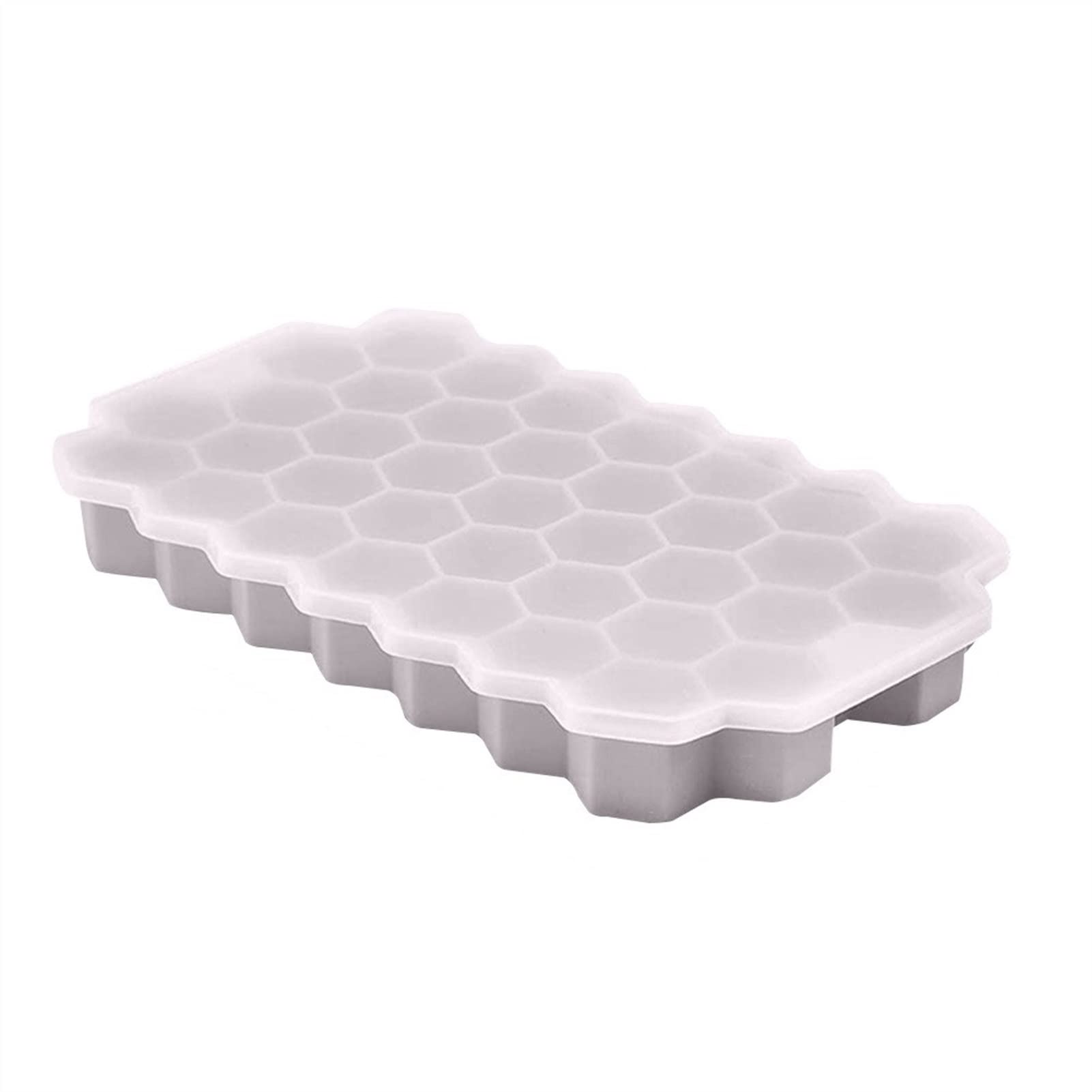 Premium Silicone Ice Cube Trays with Lid - BPA Free Food Grade Honeycomb Ice Mold for Cocktails, Whiskey & Beverages - Perfect for Home Bars, Parties & Kitchen Use (Color: 03)