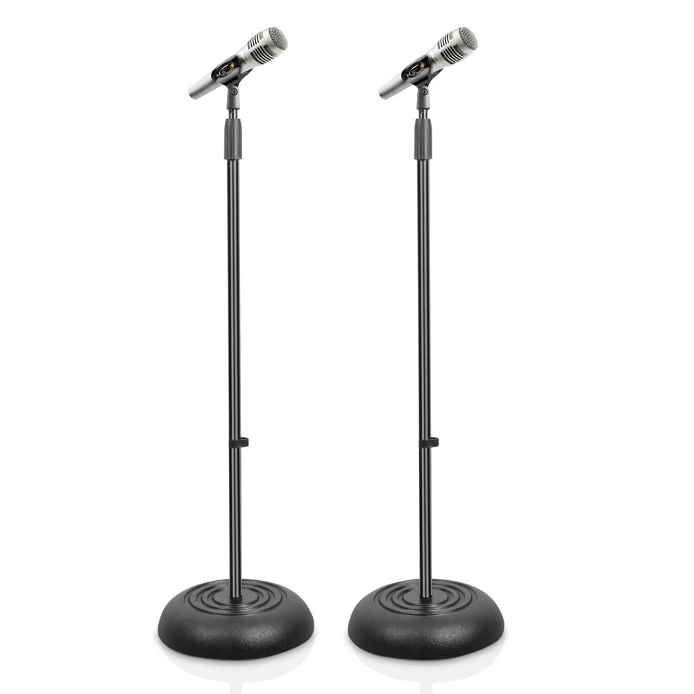 Professional Adjustable Microphone Stand with Heavy Duty Base - Perfect for Podcasting, Live Streaming & Home Studio Recording