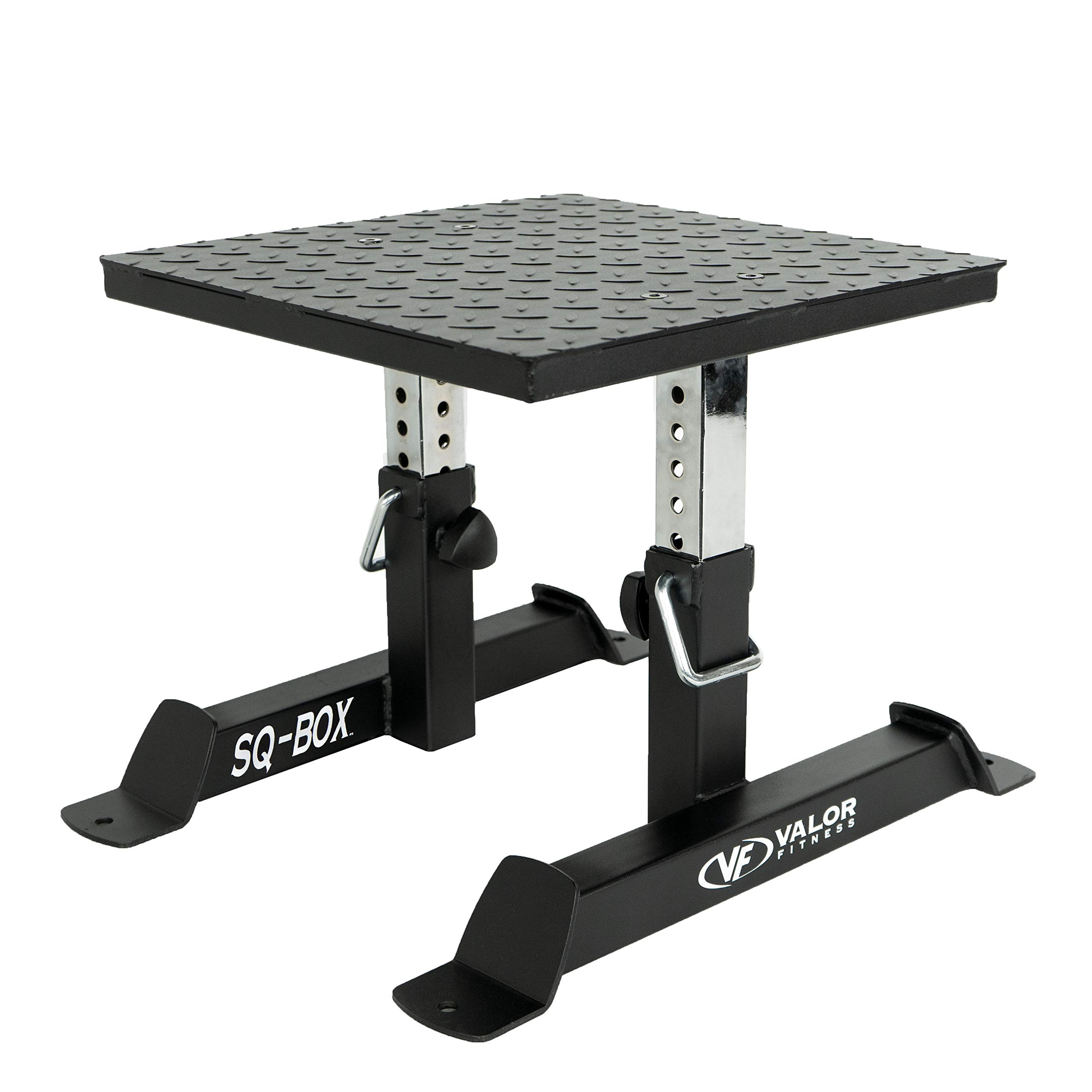 Valor Fitness Adjustable Squat Box for Strength Training - 6 Height Positions (11