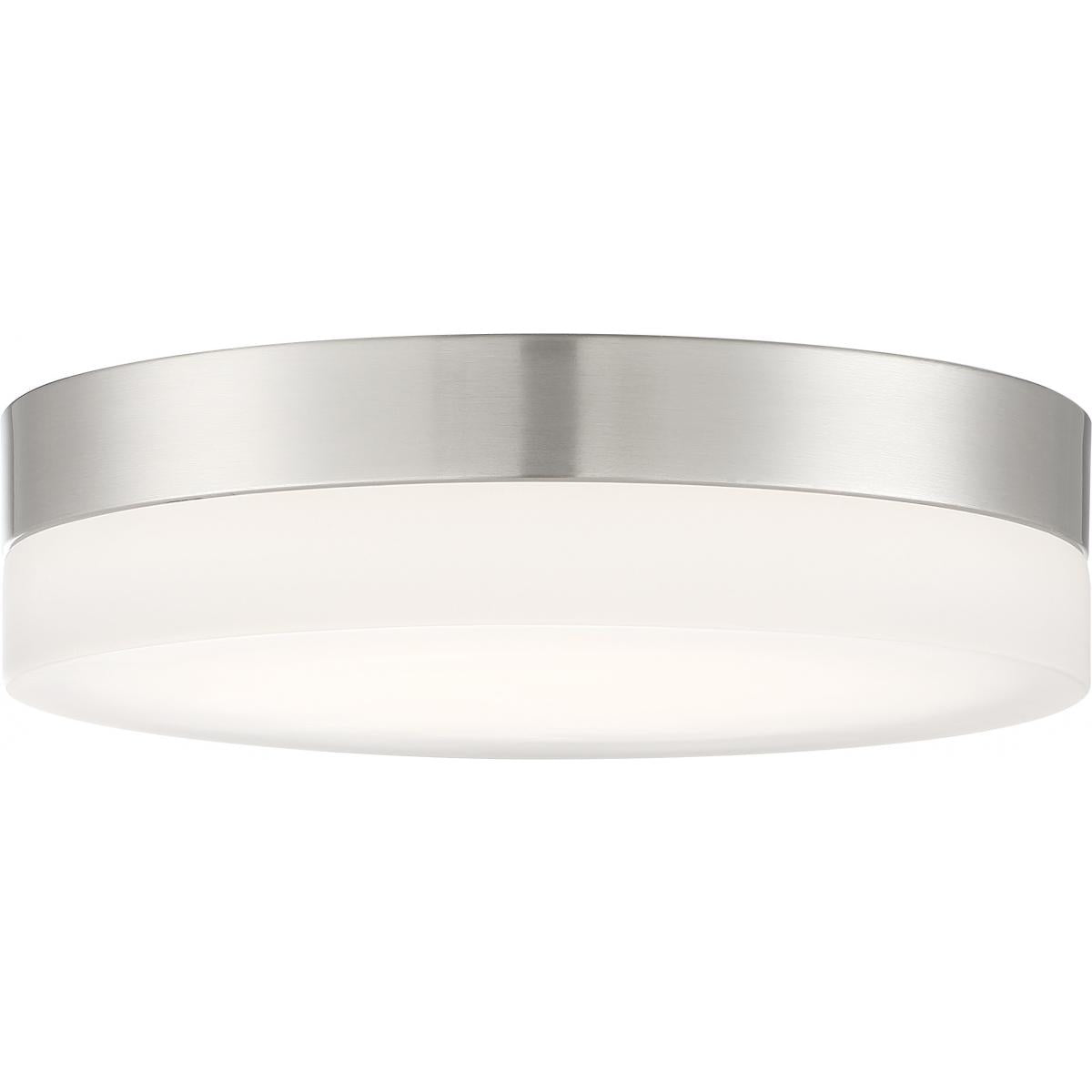 Pi Flush Model #450 11-Inch LED Flush Mount Ceiling Light - Black or Brushed Nickel Finish - Perfect for Bedroom, Kitchen, Hallway & Office Lighting