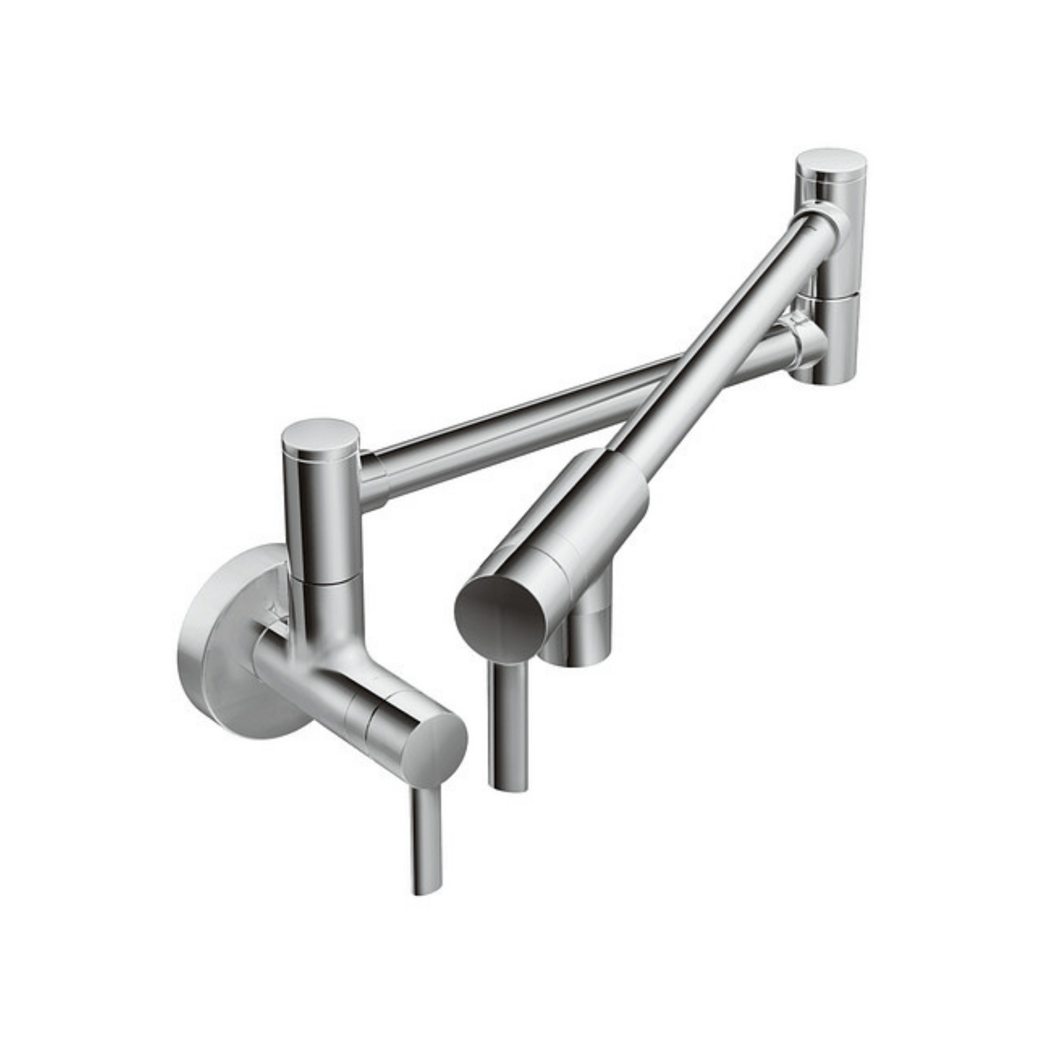 Moen Modern Pot Filler Chrome Two Handle Kitchen Faucet - Hot and Cold Water Sprayer for Cooking, Filling Pots & Pans - Perfect for Home Chefs and Professional Kitchens