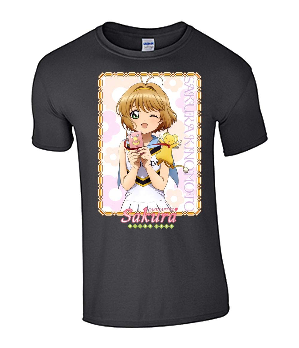 Burai Outlet Cardcaptor Sakura Anime Unisex T-Shirt - Cute Kawaii Graphic Tee for Cosplay, Casual Wear & Anime Fans