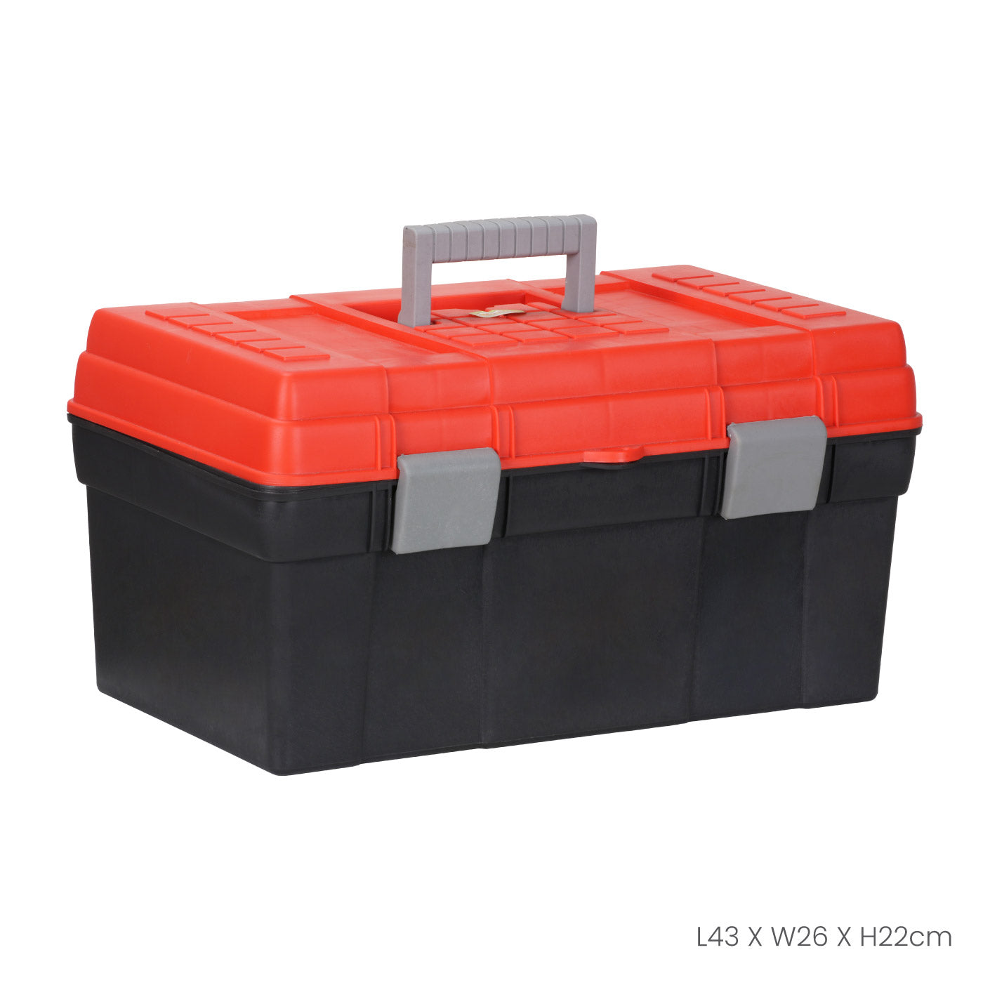 Large Heavy-Duty Tool Box (7708) - Durable Storage for Tools, Equipment & DIY Projects - Perfect for Garage, Workshop & Job Site Organization