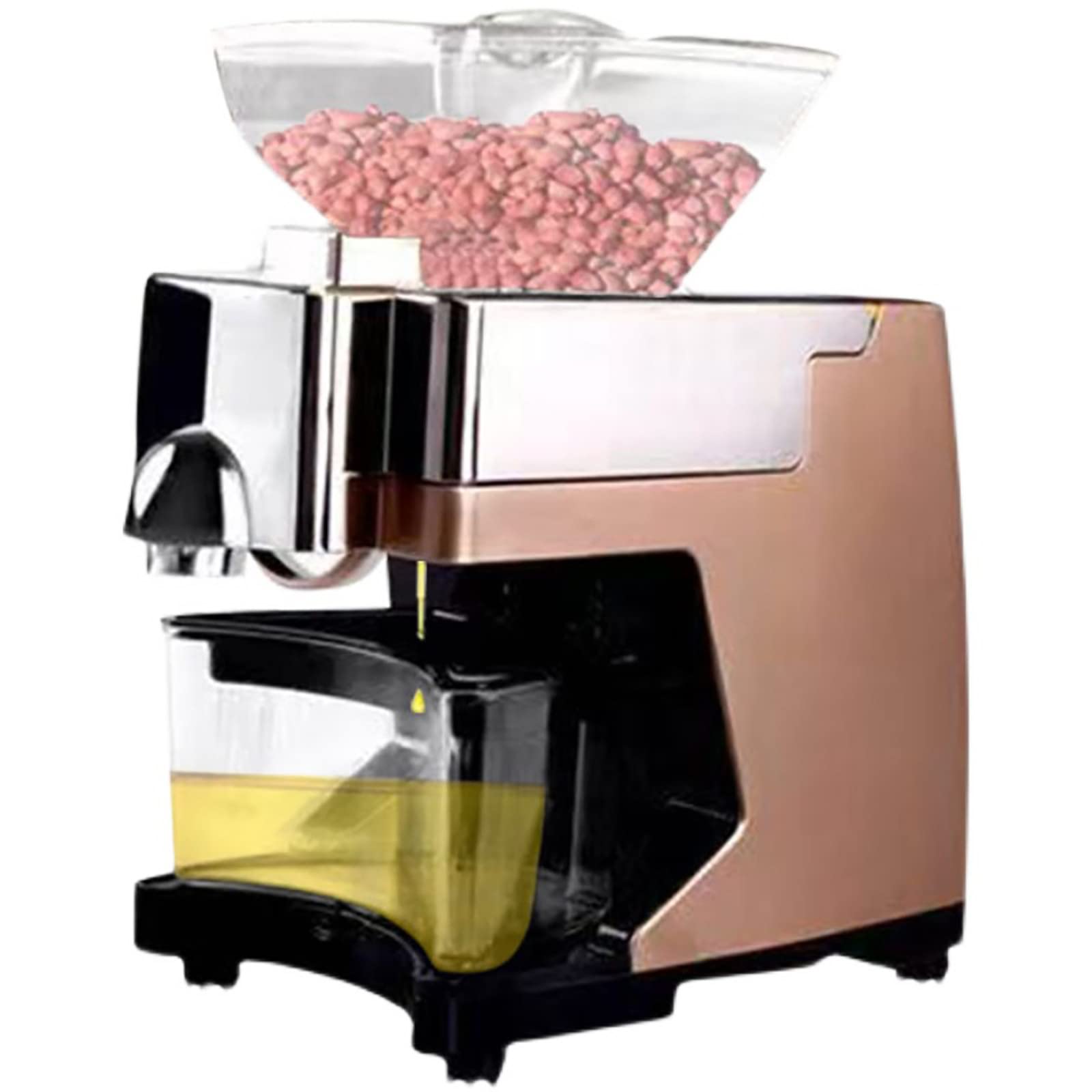 Electric Automatic Oil Press Machine for Nut Seeds - Smart Voice Prompt, Extracts Olive, Avocado, Coconut, Flax & Peanut Oil - Perfect for Home Kitchens & Healthy Cooking