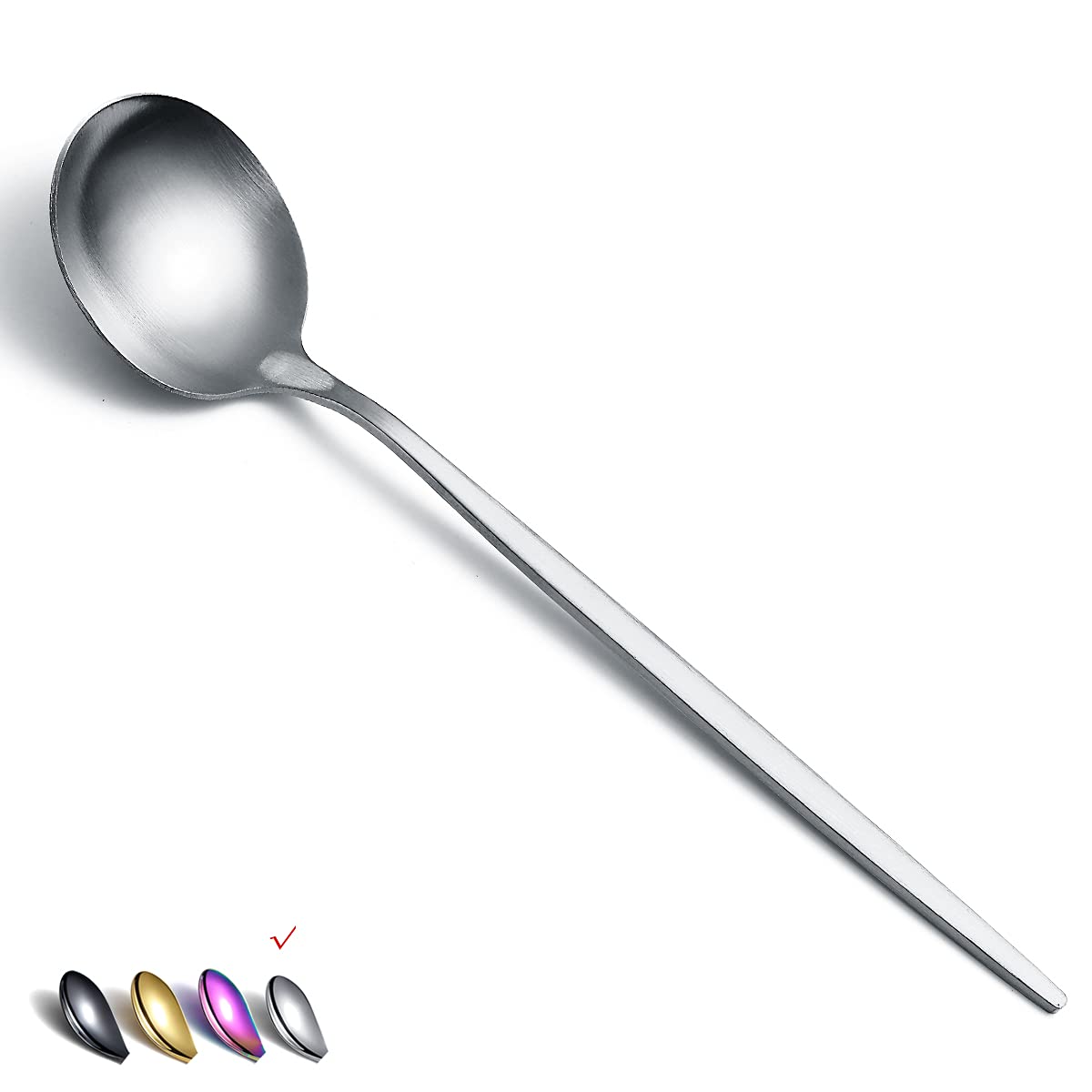 6-Piece Stainless Steel Dinner Spoons Set - 8.1