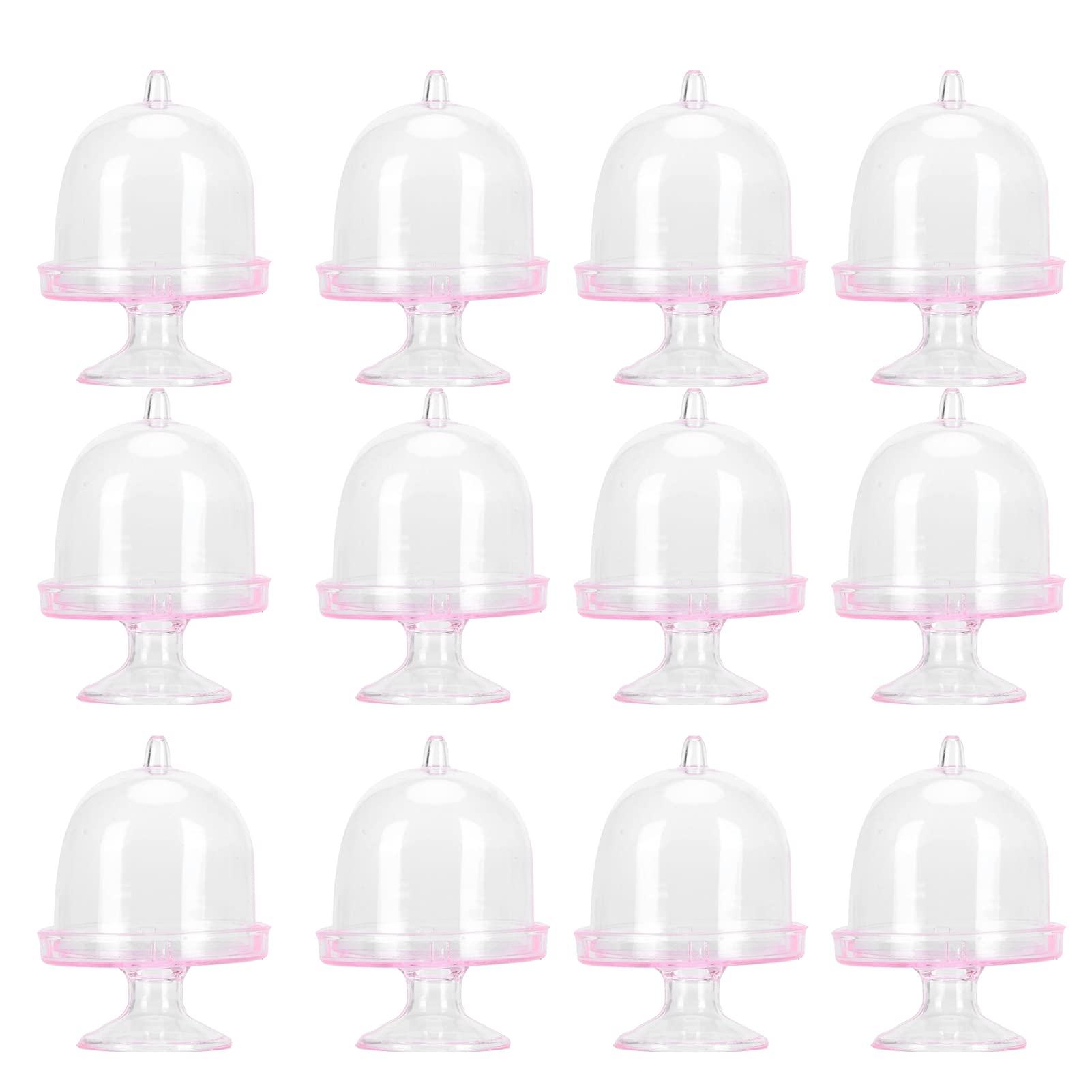 TOPINCN 12-Piece Mini Candy Box Set with Lid - Cake Stand, Cupcake Display, Party Supplies for Weddings, Birthdays & Events