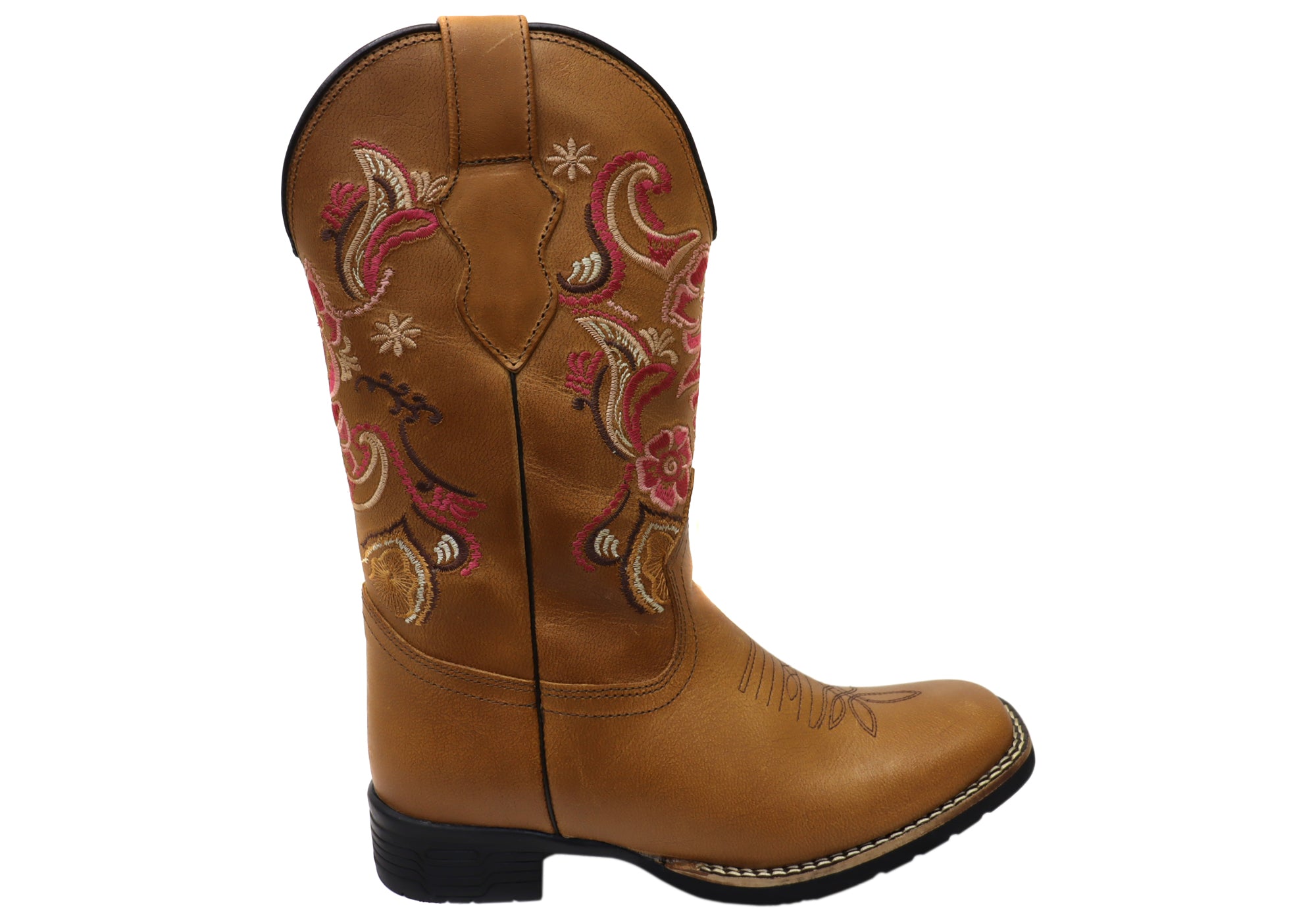 D Milton Amelia Women's Comfortable Leather Western Cowboy Boots - Stylish Ankle Boots for Country Dancing, Rodeo & Everyday Wear