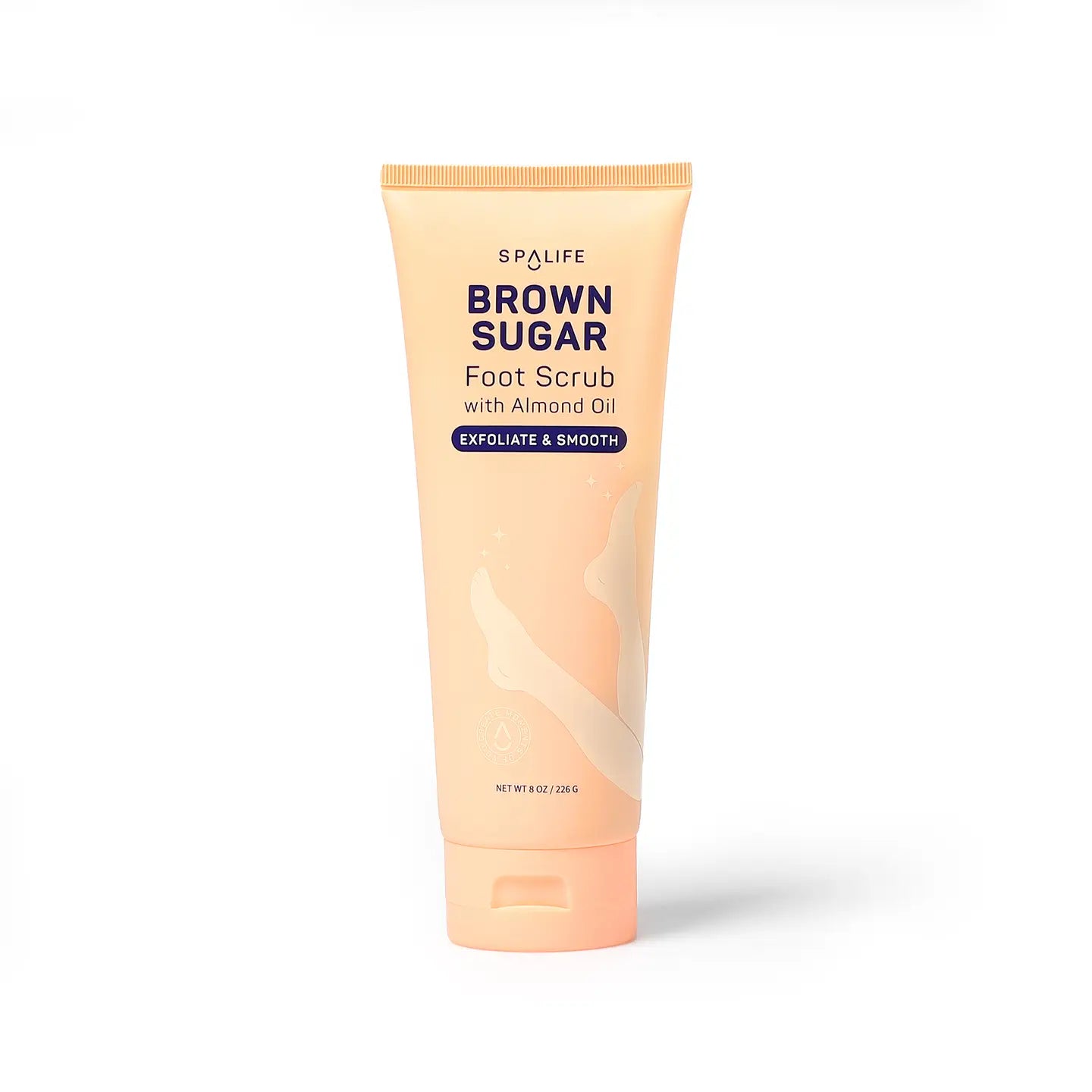 My Spa Life Brown Sugar Foot Scrub - Exfoliating & Moisturizing Pedicure Treatment for Soft Feet - Perfect for At-Home Spa Days & Self-Care Routines