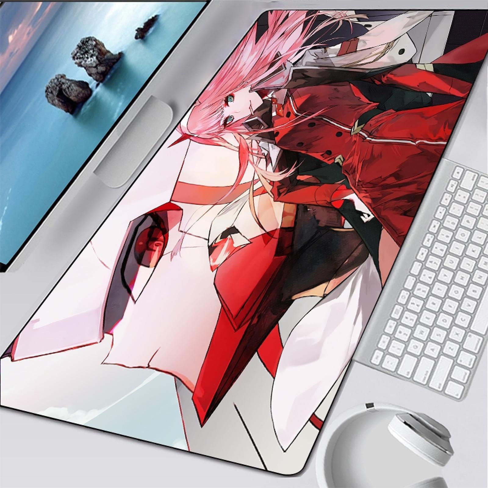 Glorious 3XL Gaming Mouse Pad 35.4x11.8 Inch - Extra Large Waterproof Mouse Mat for PC, Laptop, Office & Home Use - Cute Anime Design for Girls - Perfect for Work, Gaming & Computer Setup