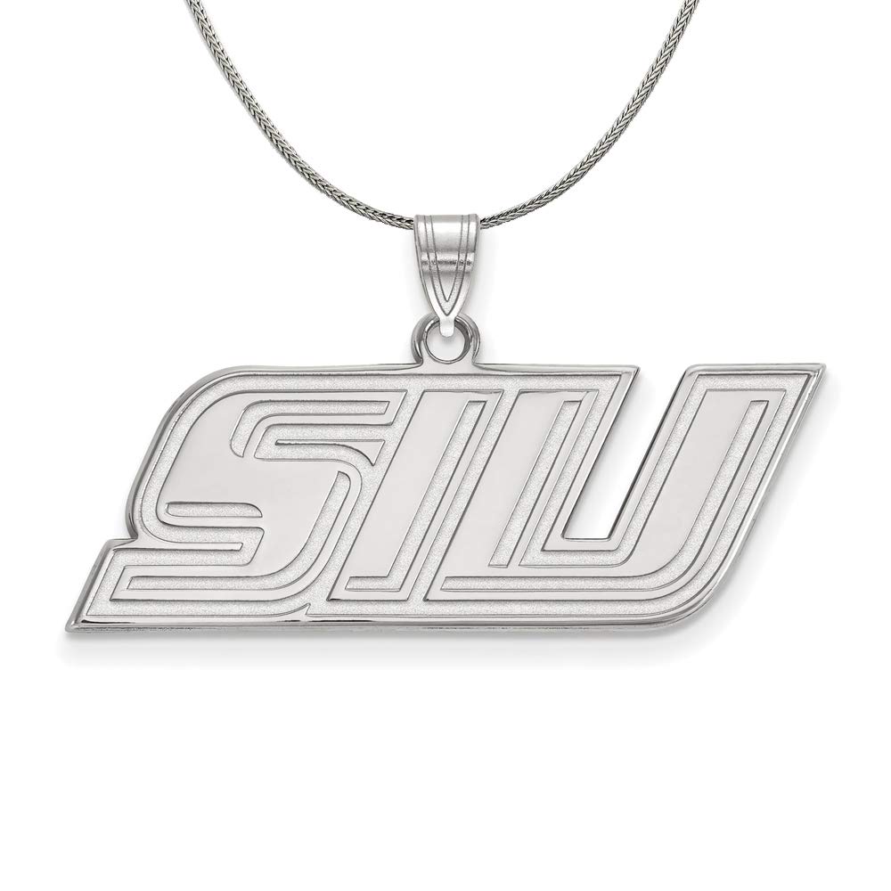 SIU Sterling Silver Necklace - Southern Illinois University Jewelry for Gifts