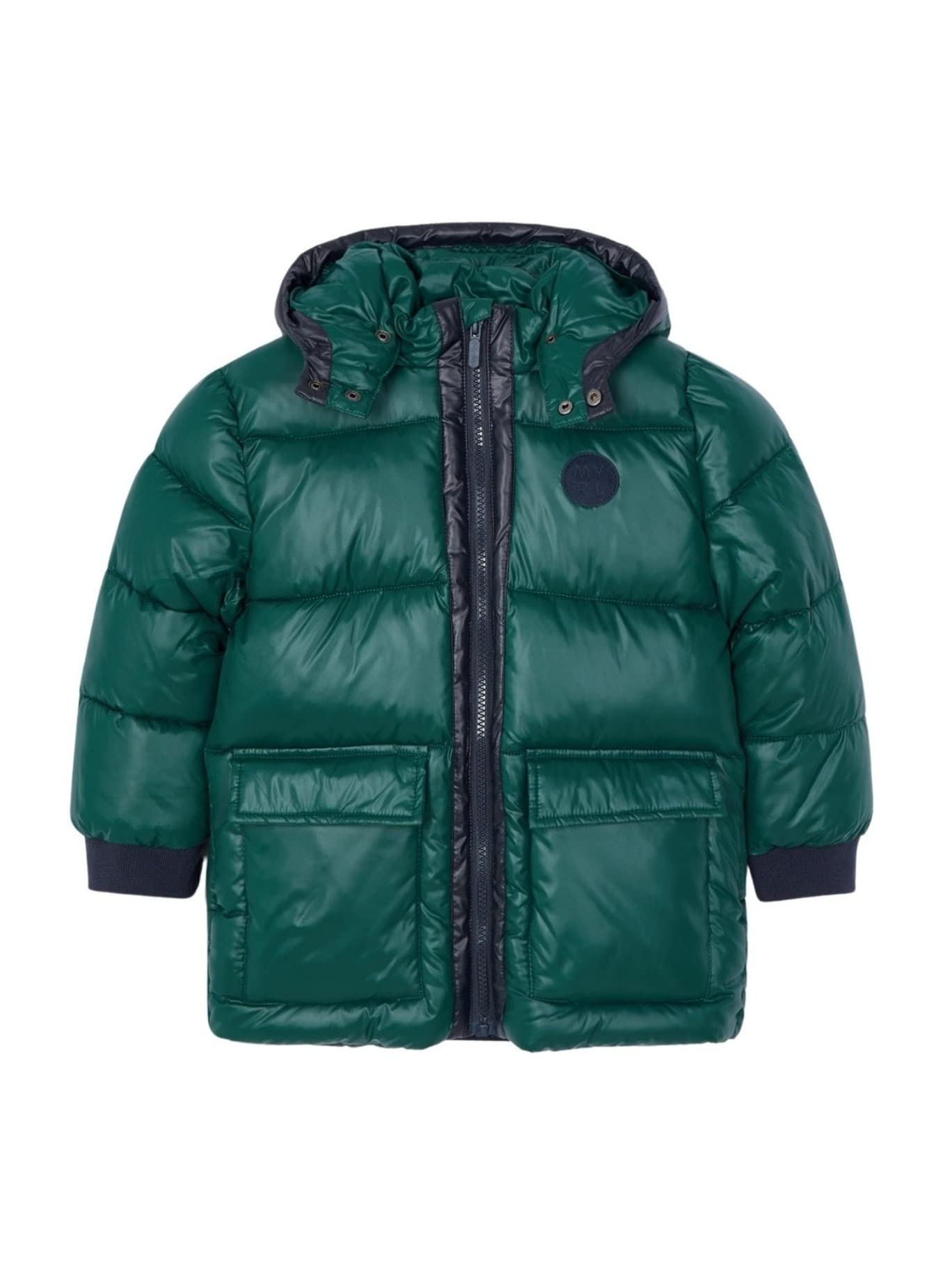 Mayoral Boys' Contrast Jacket - Stylish Jade Green Outerwear for Kids | Perfect for School, Playdates & Outdoor Adventures