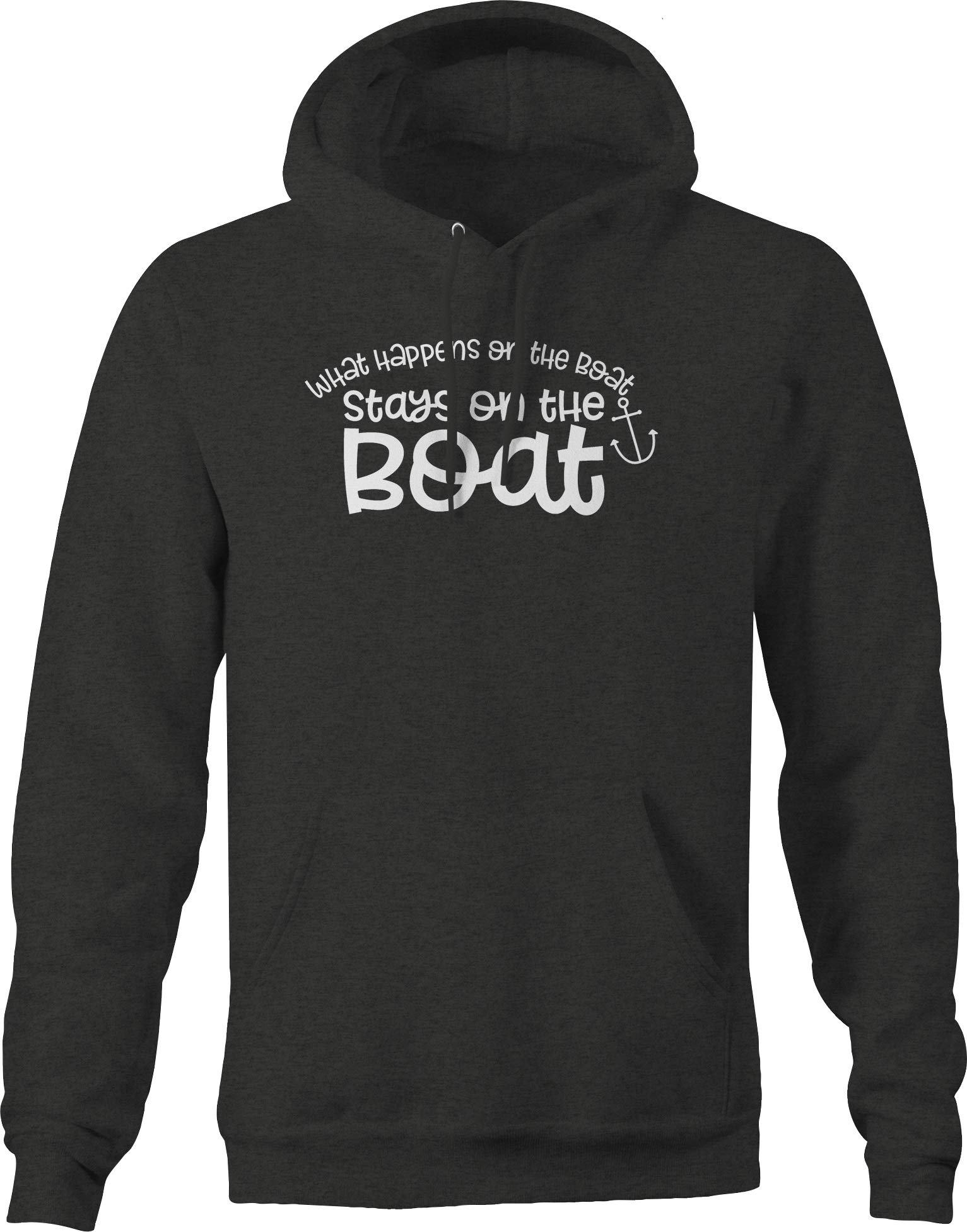 Funny Anchor Party Hoodie for Men - Dark Grey - Boating & Nautical Theme Humor - Perfect for Boat Parties, Gifts & Casual Wear