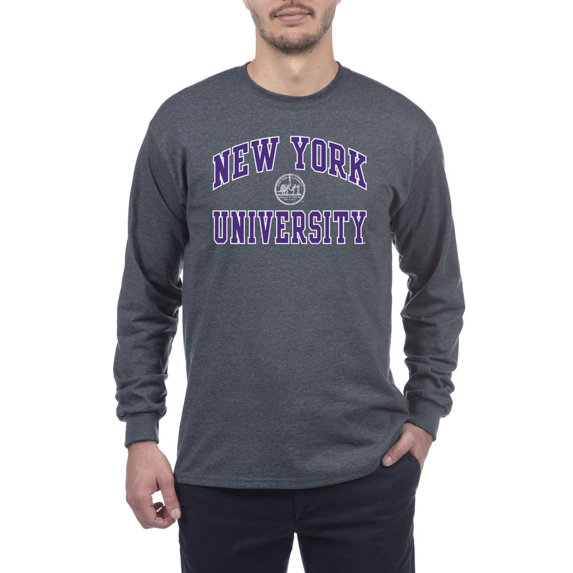 Elite Fan Shop Men's Arch Long Sleeve T-Shirt - Comfortable Cotton Crewneck Shirt for Casual Wear, Workout & Everyday Outfits