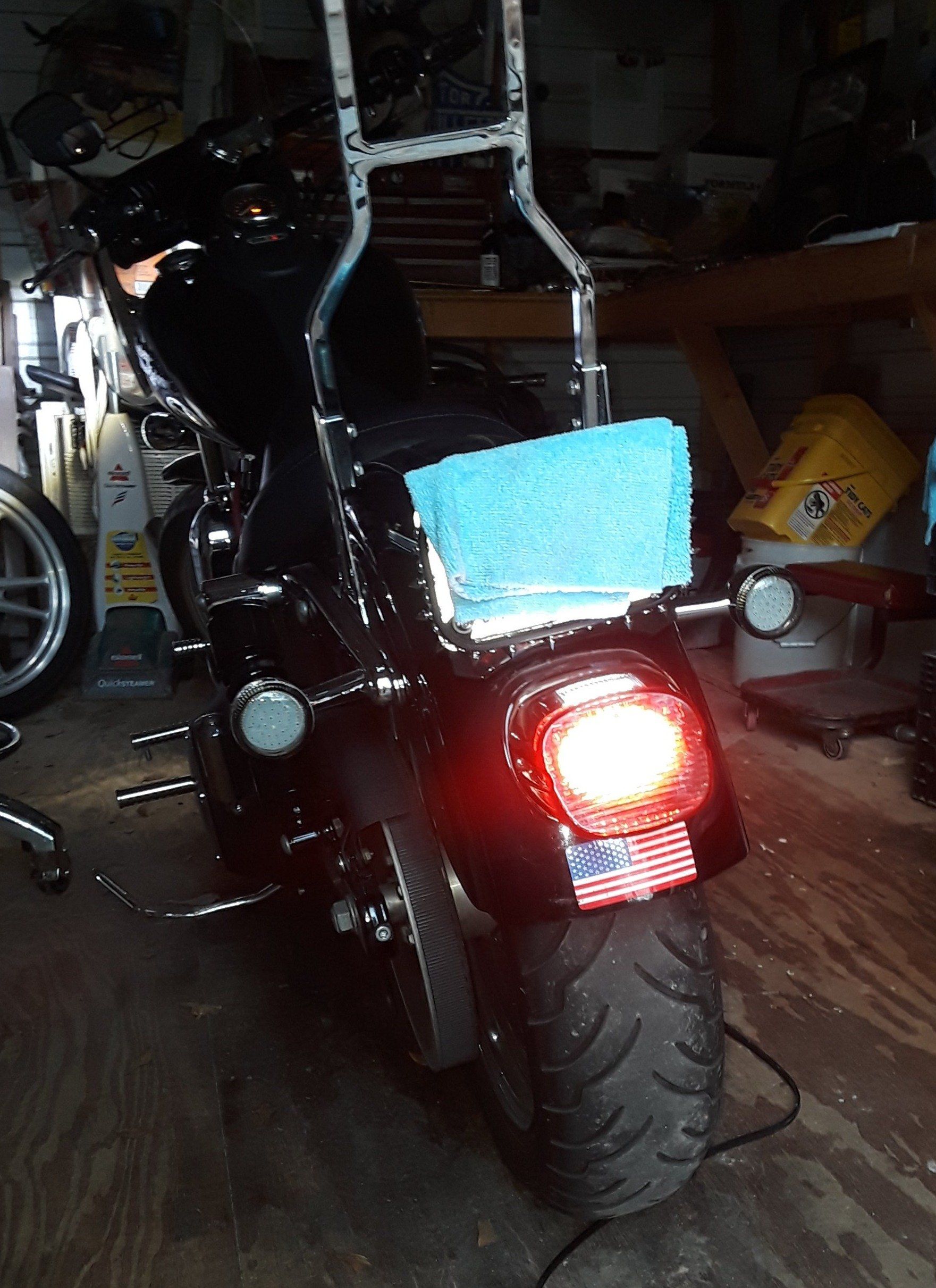 **Eagle Lights Flashing Strobe LED Tail Brake Light Kit for Harley Davidson 2021+ Low Rider Models - High Visibility Safety Light for Night Riding & Cruising**