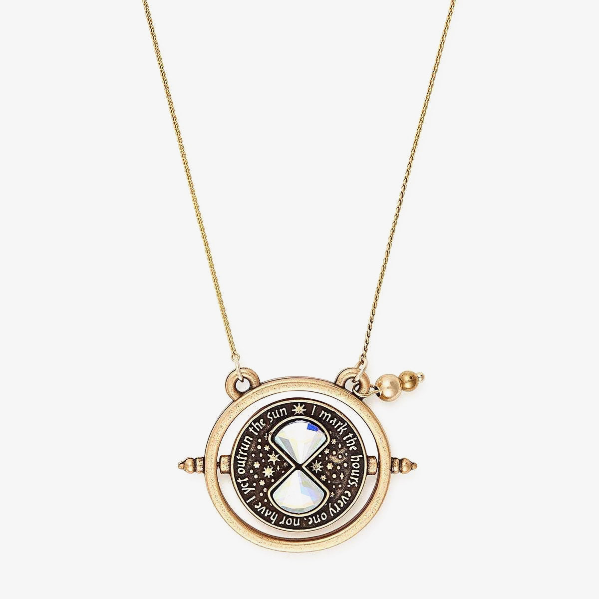 Harry Potter Time Turner Necklace - Authentic Replica Spinner Pendant - Perfect for Cosplay, Halloween & Gift Giving