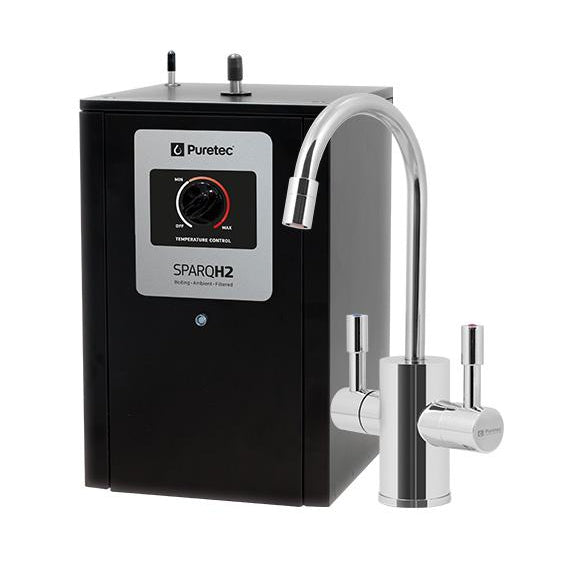 Puretec Sparq H2 Instant Hot & Ambient Filtered Water Dispenser System - 60 Cups/Hour Capacity for Home, Office & Kitchen Use