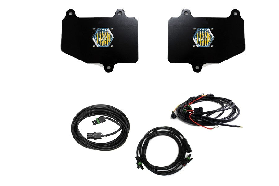 Jeep Gladiator JT Baja Designs Dual S1 Series Reverse LED Light Kit with Toggle Switch - Off-Road Backup Lighting for Night Driving & Trail Adventures