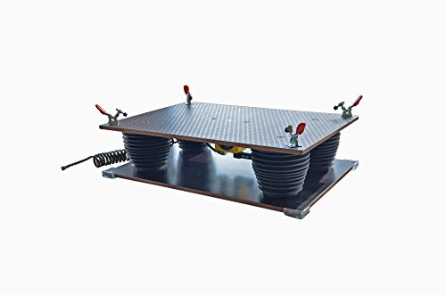 Pneumatic Vibrating Table - AIR Powered Vibration Compactor for Concrete, Resin & Epoxy - Bubble-Free Machine for Mold Casting & DIY Projects
