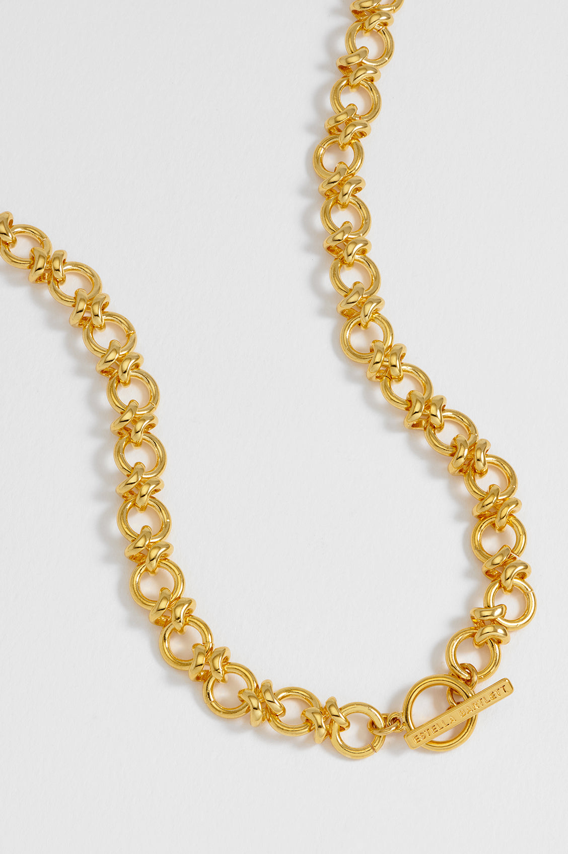 Elegant Knot Link T Bar Necklace for Women - Sterling Silver Minimalist Pendant for Everyday Wear & Special Occasions