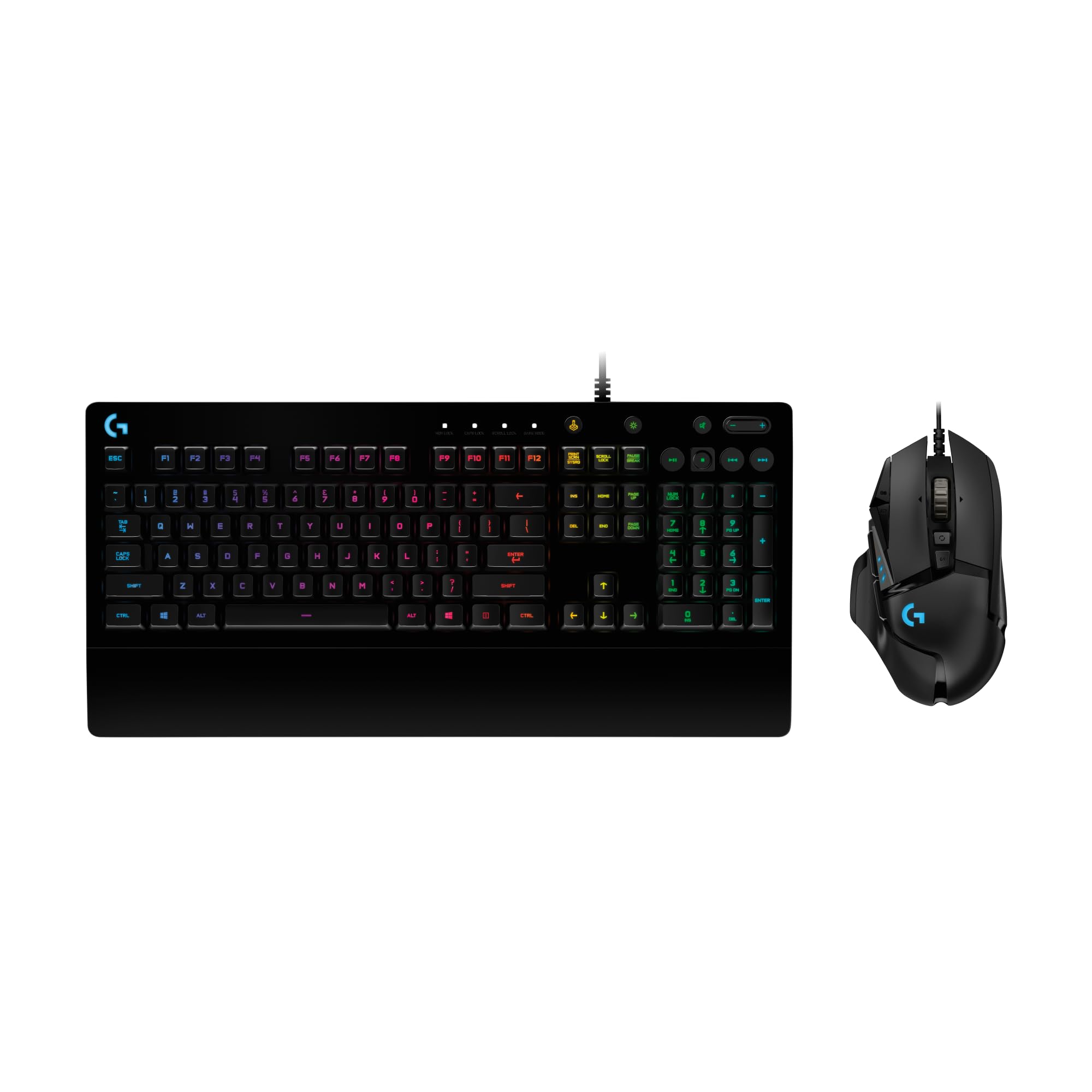 Logitech G502 HERO Wired Gaming Mouse & G213 RGB Gaming Keyboard Bundle - Programmable Buttons, Adjustable Weights, Customizable Backlit Keyboard for PC/Laptop - Perfect for FPS, MOBA & Esports Gaming