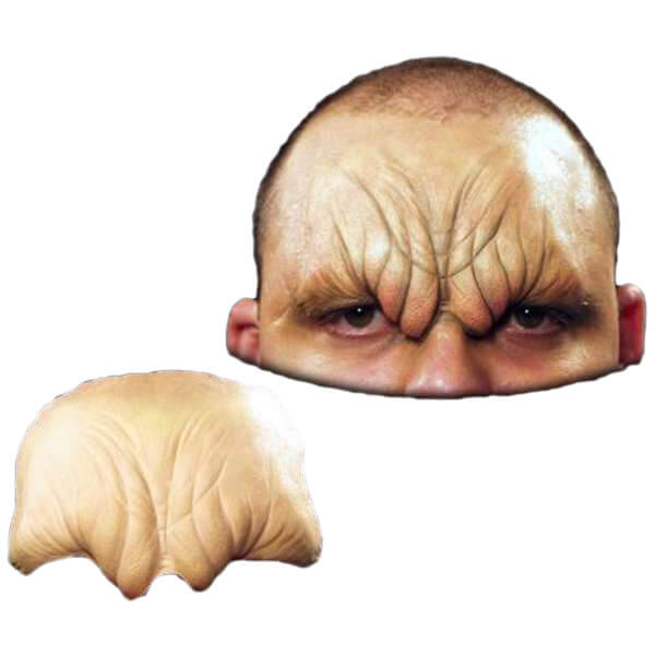 Premium Foam Latex Vampire Forehead Prosthetic - Realistic Halloween Costume Makeup for Cosplay & Horror Parties