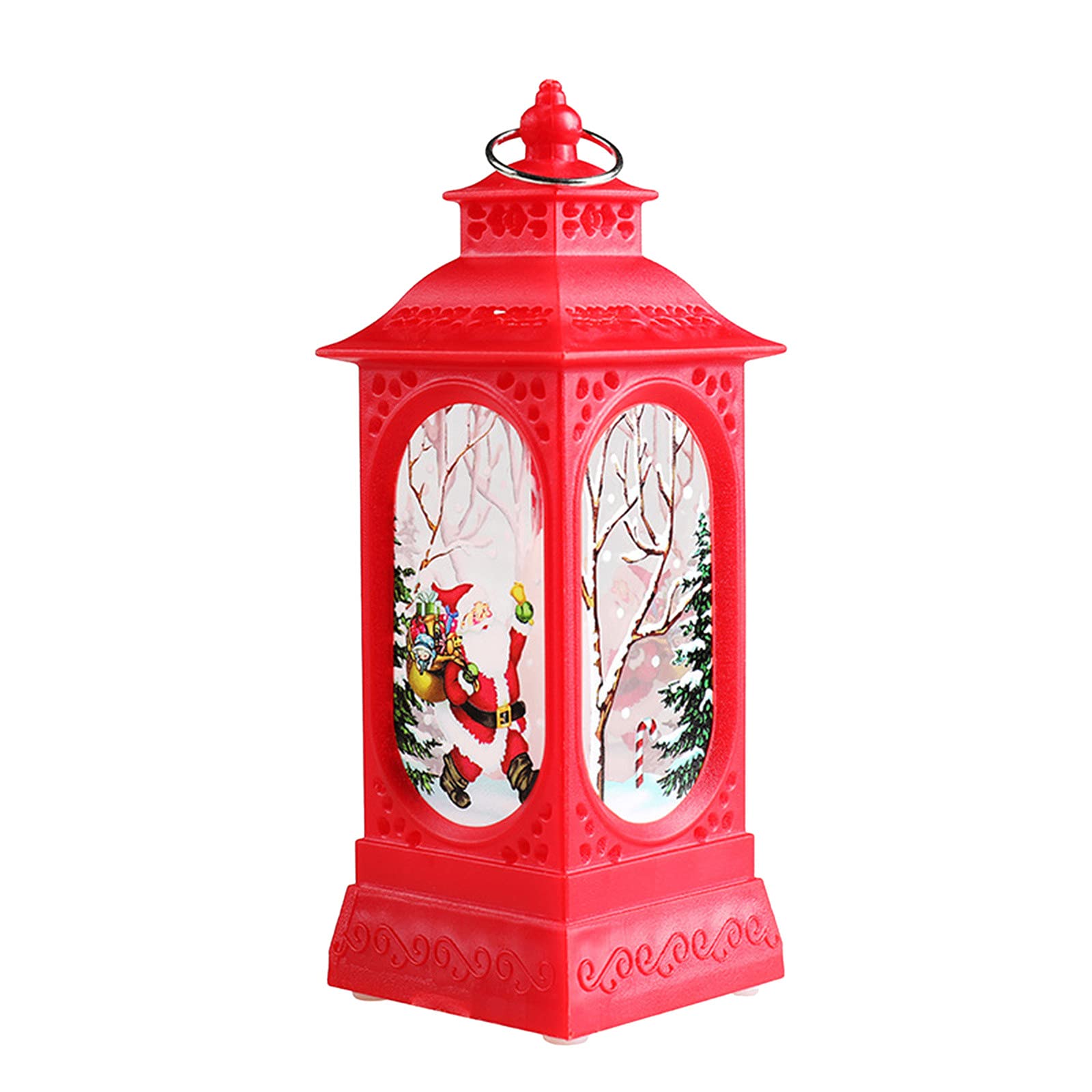 Christmas Lantern Decorations - Snowman & Tree LED Night Lights for Home, Bedroom & Outdoor Holiday Decor