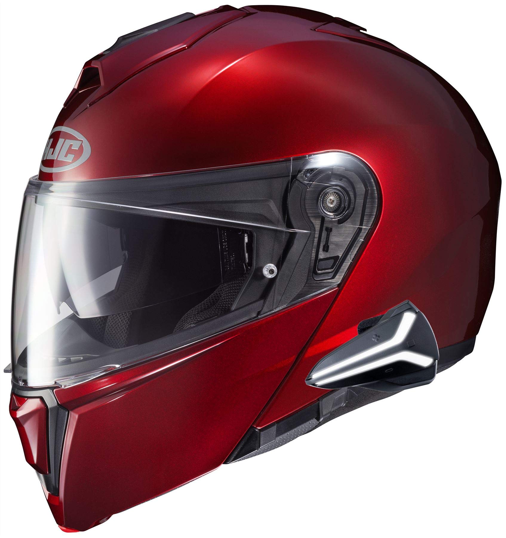HJC i90 Modular Motorcycle Helmet with Sena 20B Bluetooth Headset - Full Face Flip-Up Design for Comfort & Safety - Perfect for Commuting, Touring & Long Rides