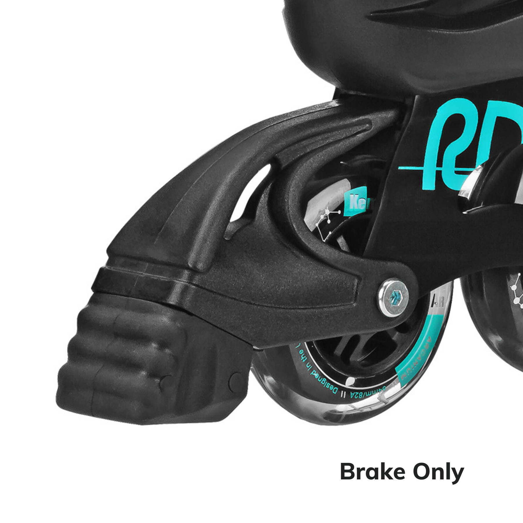 Q 84 Inline Skates Replacement Heel Bracket & Brake Assembly - Durable Rollerblade Parts for Smooth Stopping & Safety - Perfect for Outdoor Skating, Fitness Training & Urban Commuting