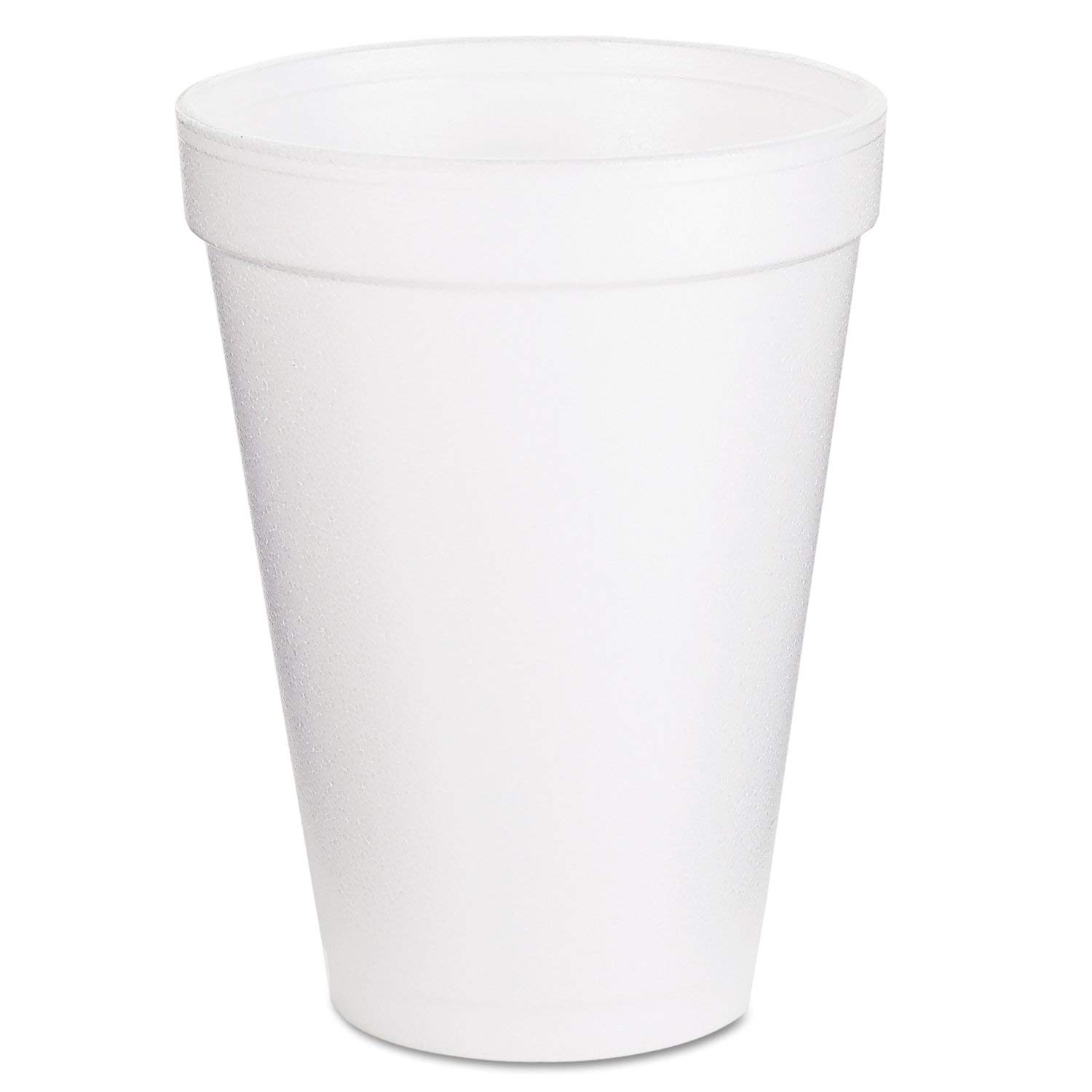 12 oz White Foam Cups - 3 Pack of 1000 | Dart Container Corp. 12J12 | Disposable Coffee Cups for Office, Parties & Events