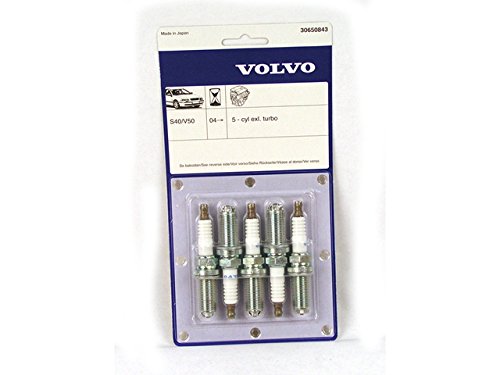 Genuine Volvo 30650843 Spark Plug Kit - Compatible with Non-Turbo Models | Perfect for Volvo Engine Maintenance & Tune-Ups